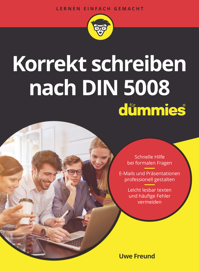 Обложка книги «Korrekt schreiben nach DIN 5008 für Dummies»