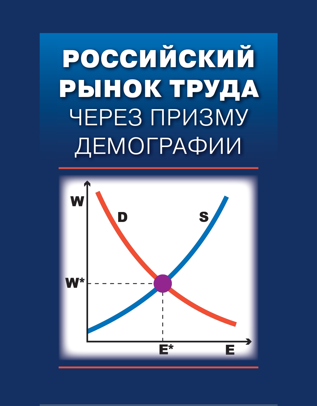 Обложка книги «Российский рынок труда через призму демографии»