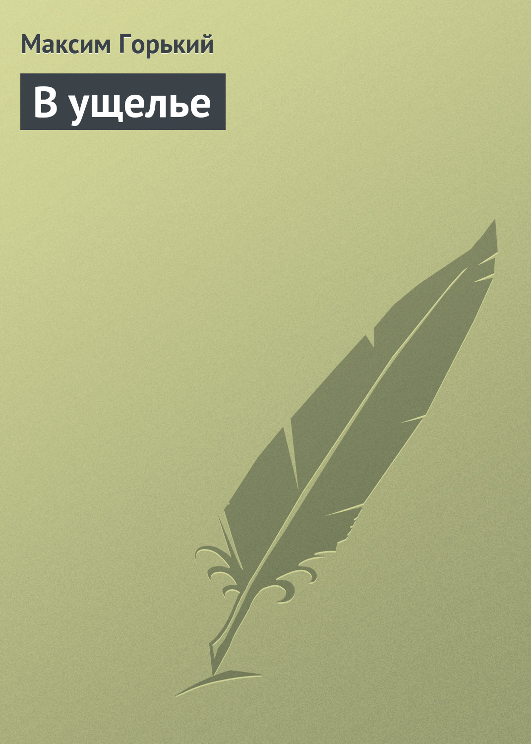 Обложка книги «В ущелье»