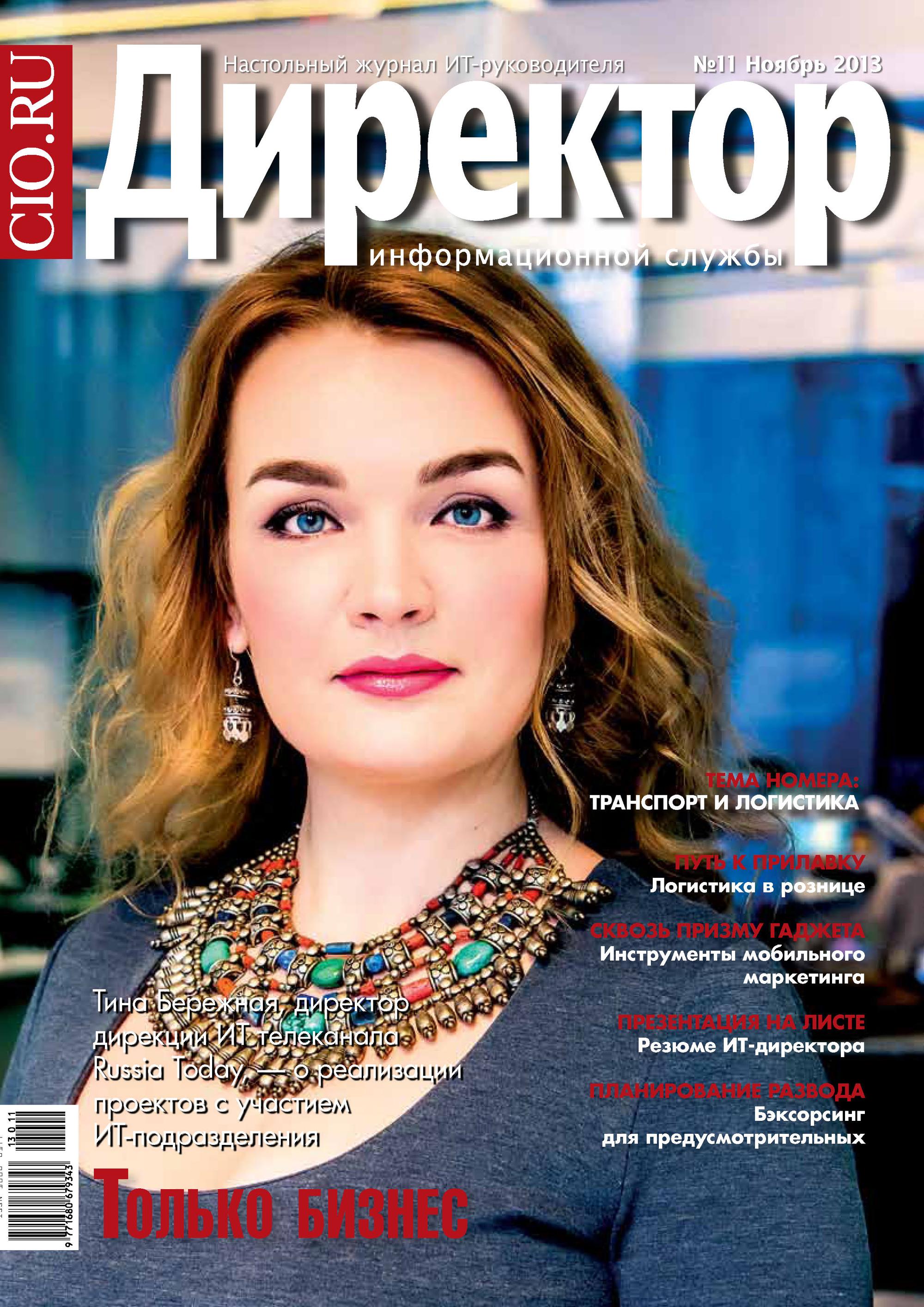 Обложка книги «Директор информационной службы №11/2013»