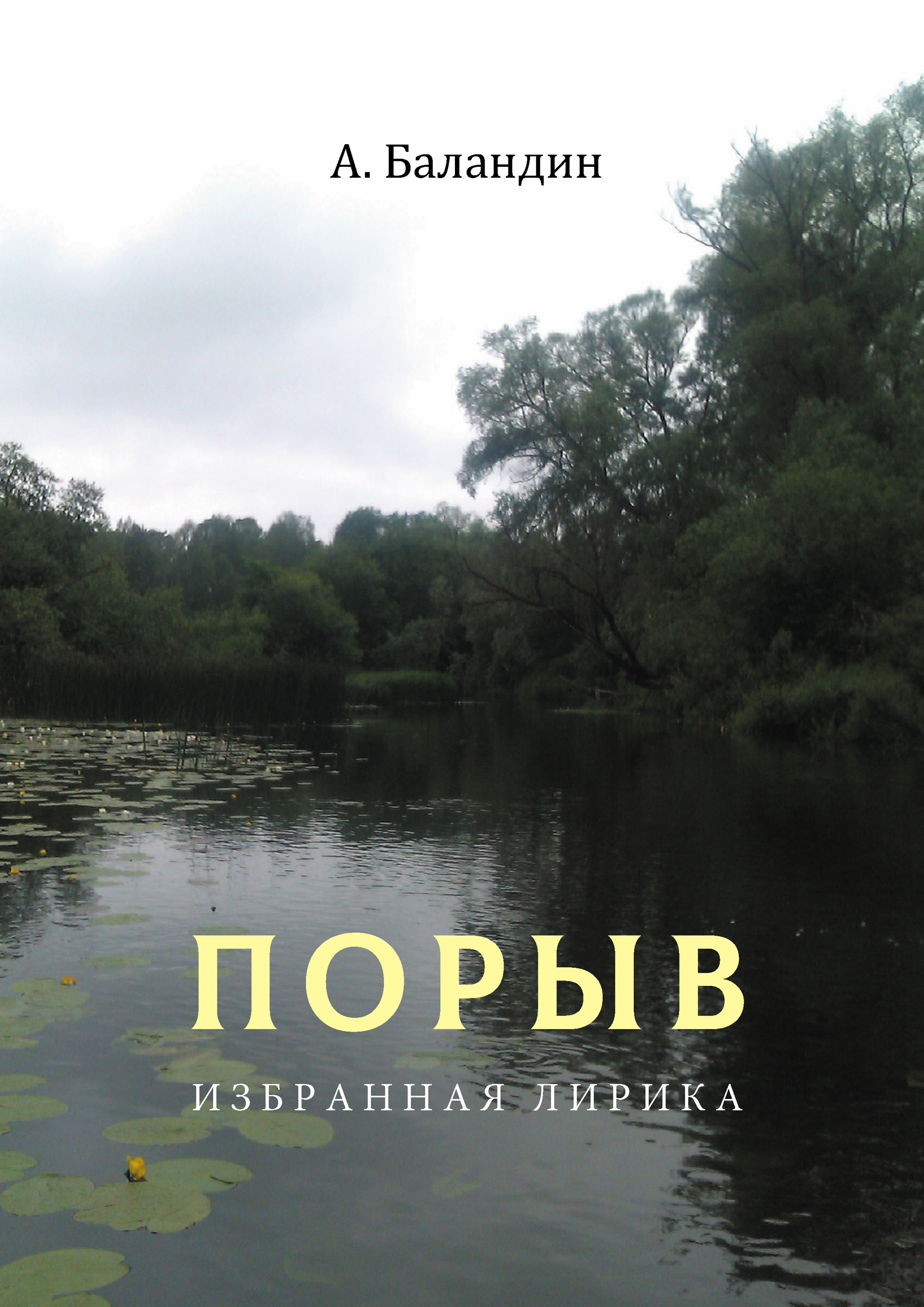 Обложка книги «Порыв. Избранная лирика»