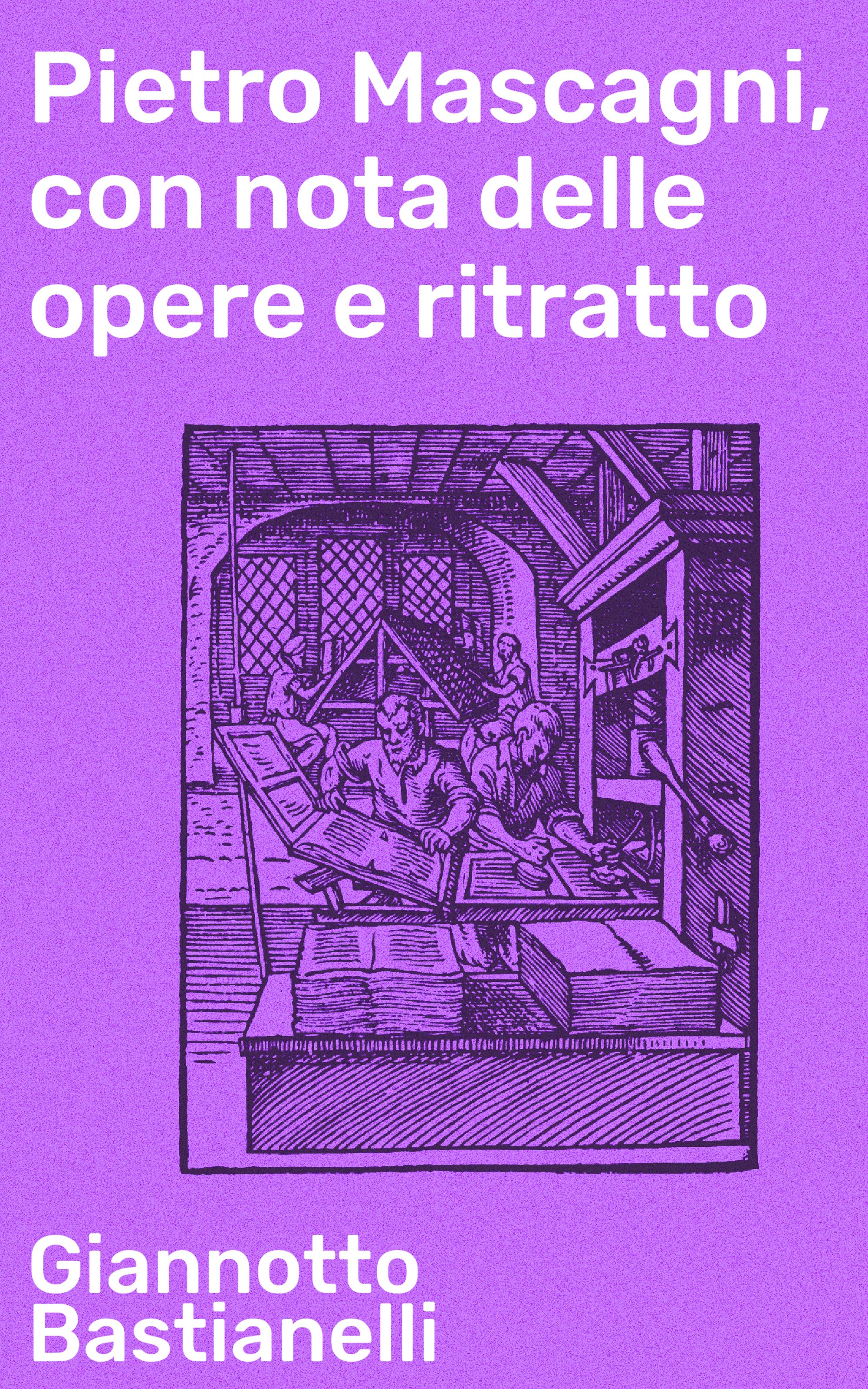 Обложка книги «Pietro Mascagni, con nota delle opere e ritratto»