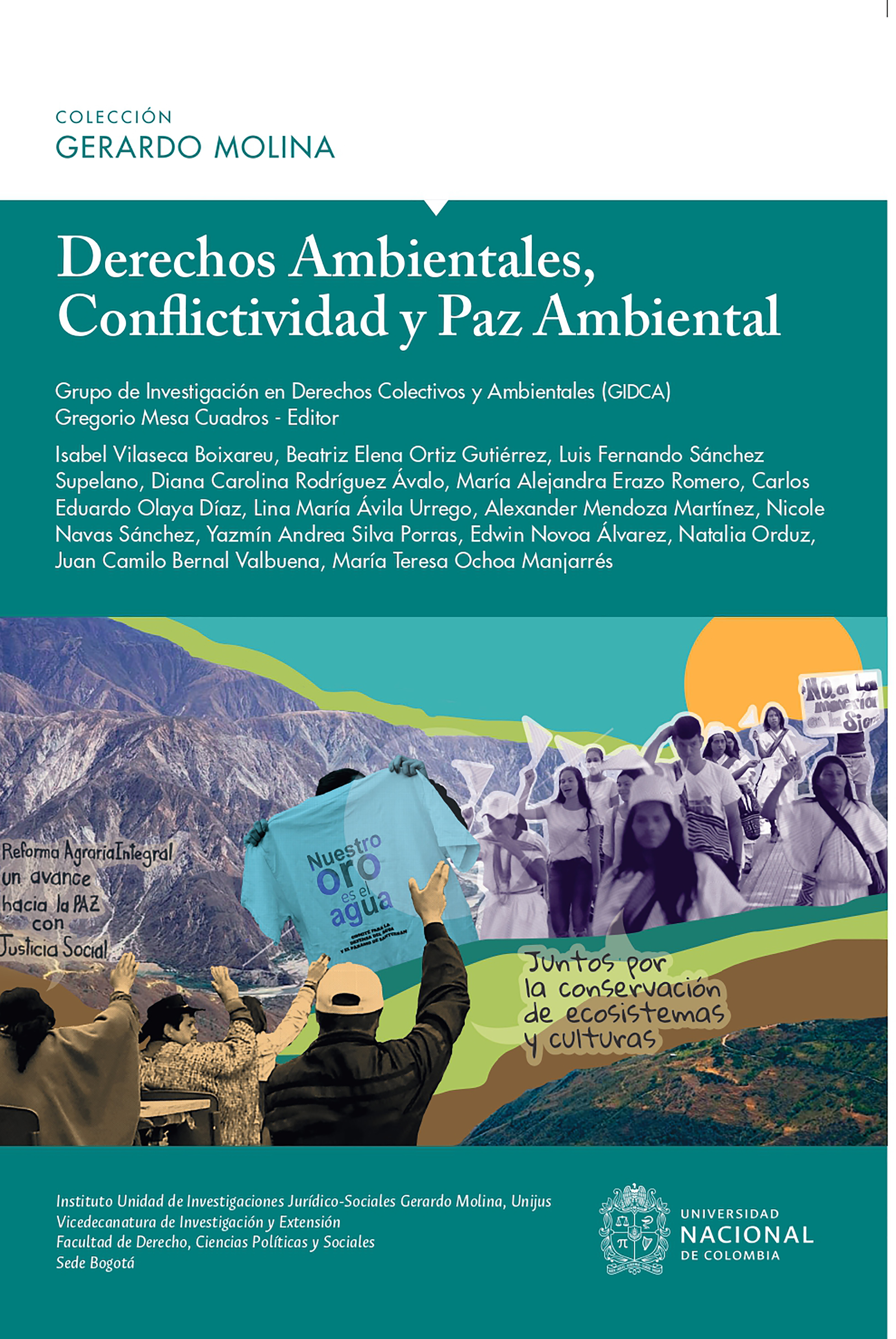 Обложка книги «Derechos Ambientales, conflictividad y paz ambiental»