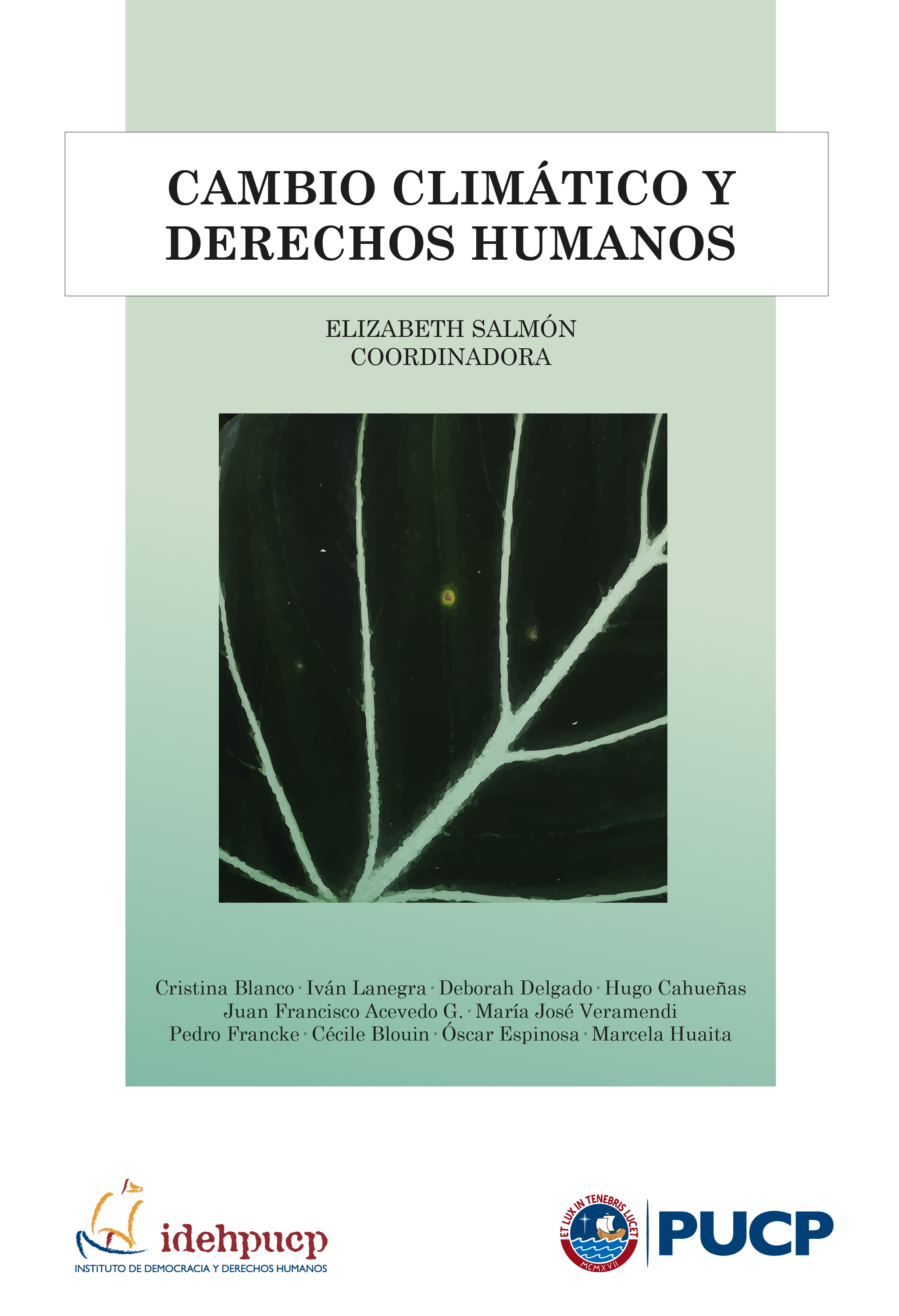 Обложка книги «Cambio climático y derechos humanos»