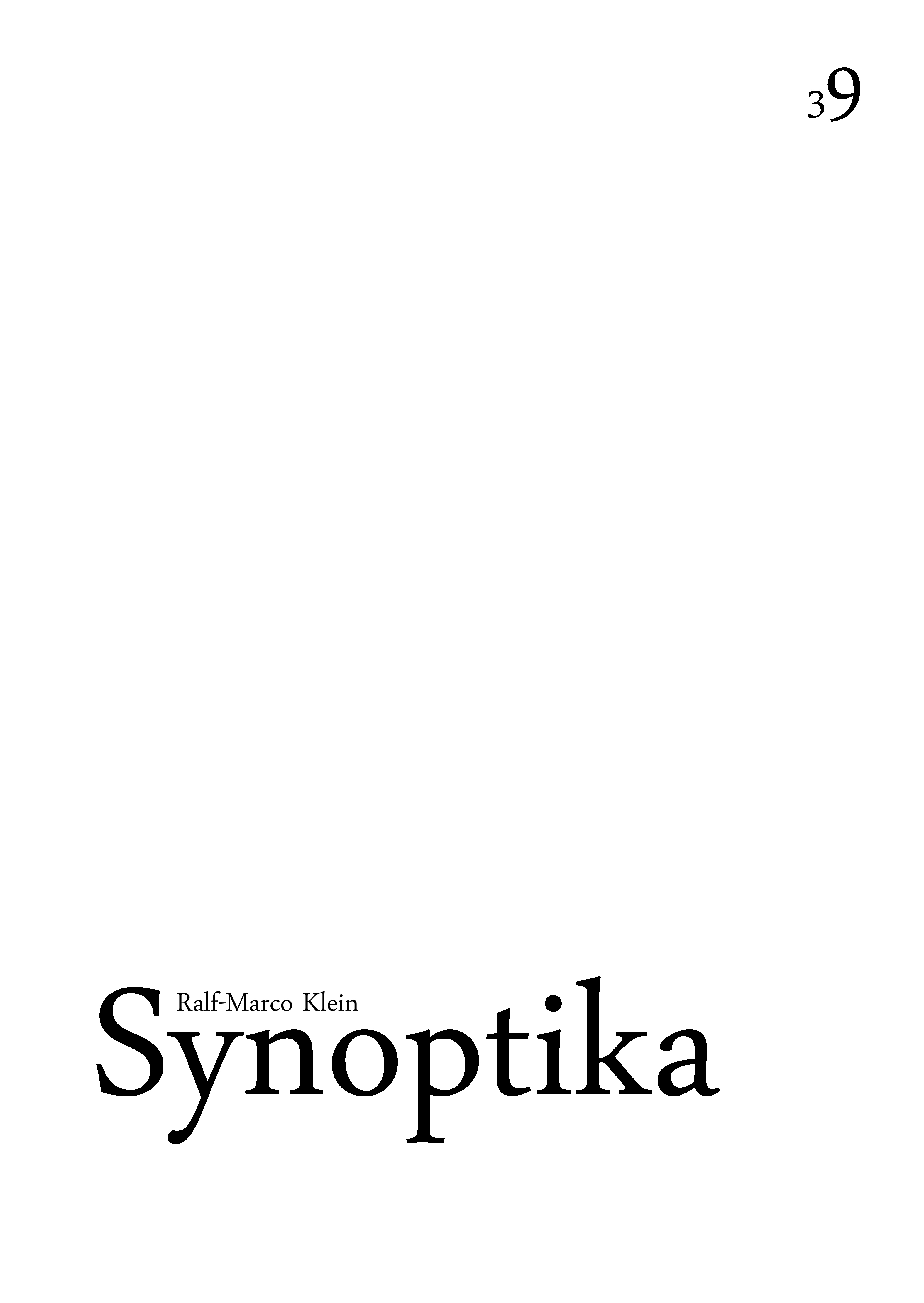 Обложка книги «Synoptika»