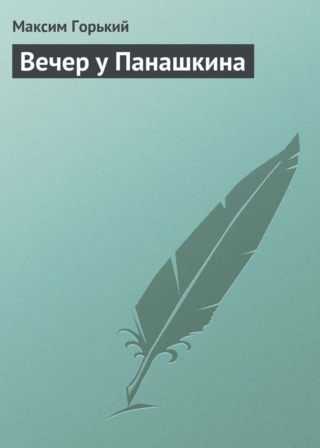Обложка книги «Вечер у Панашкина»