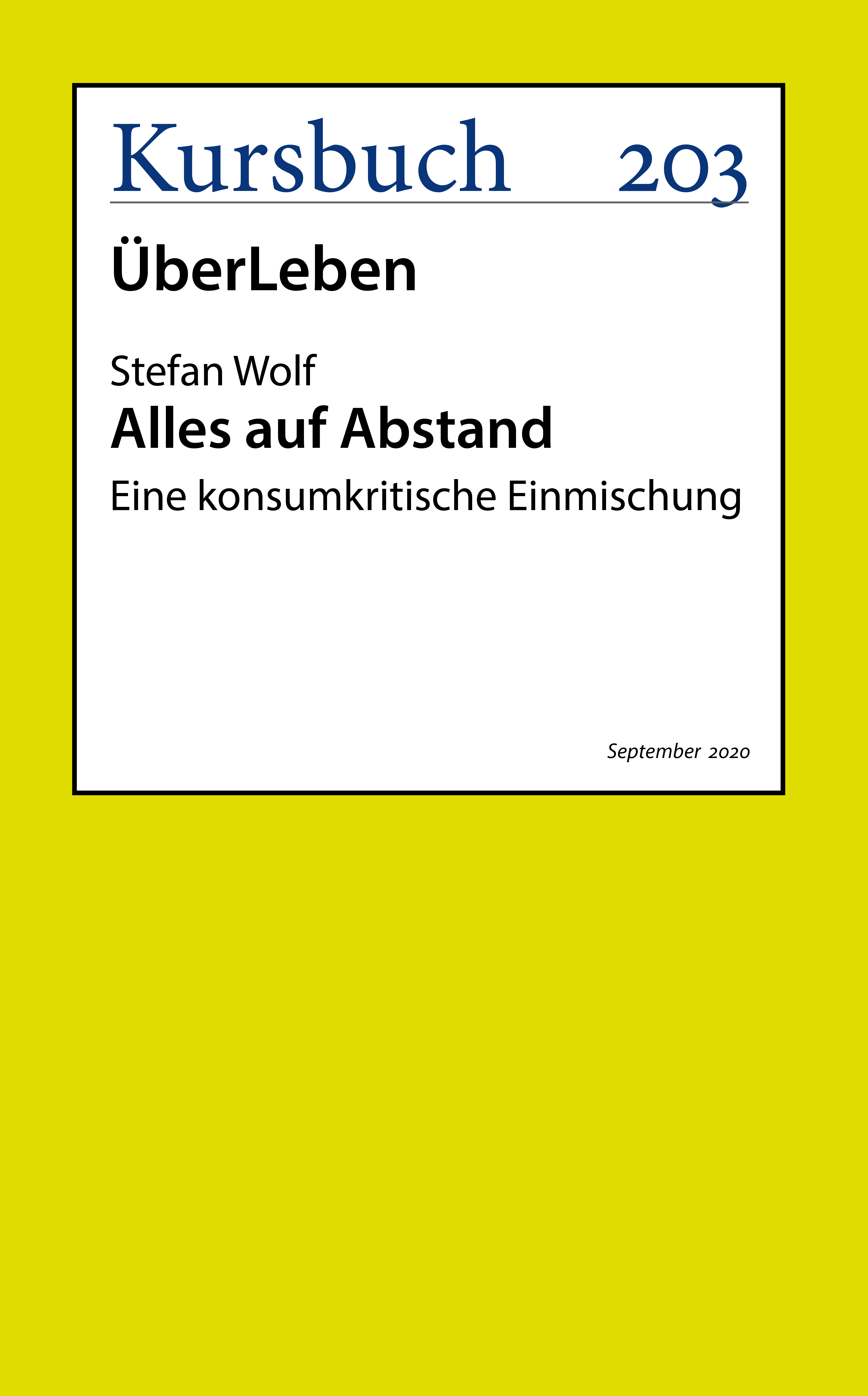 Обложка книги «Alles auf Abstand»