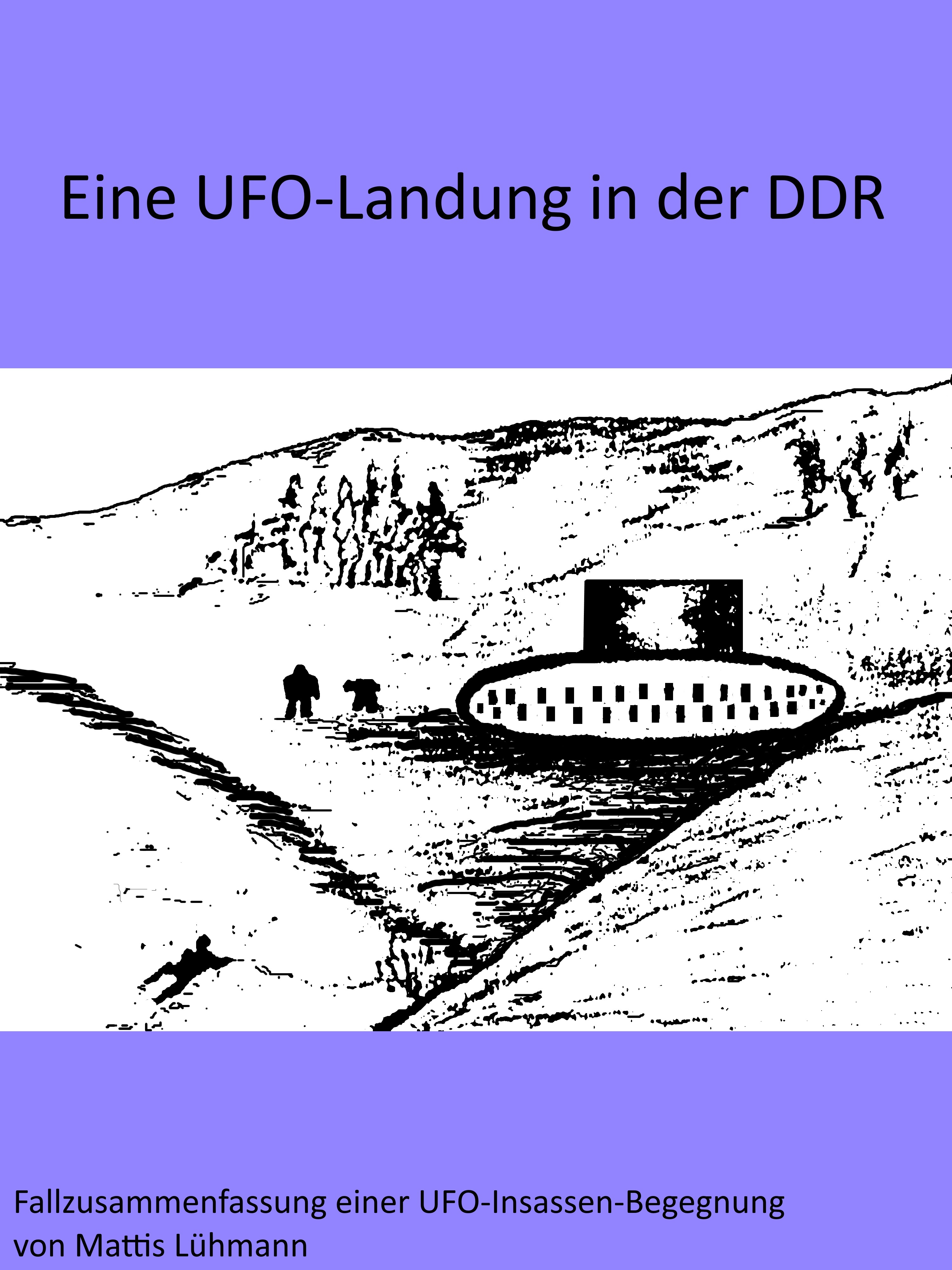 Обложка книги «Eine UFO-Landung in der DDR»