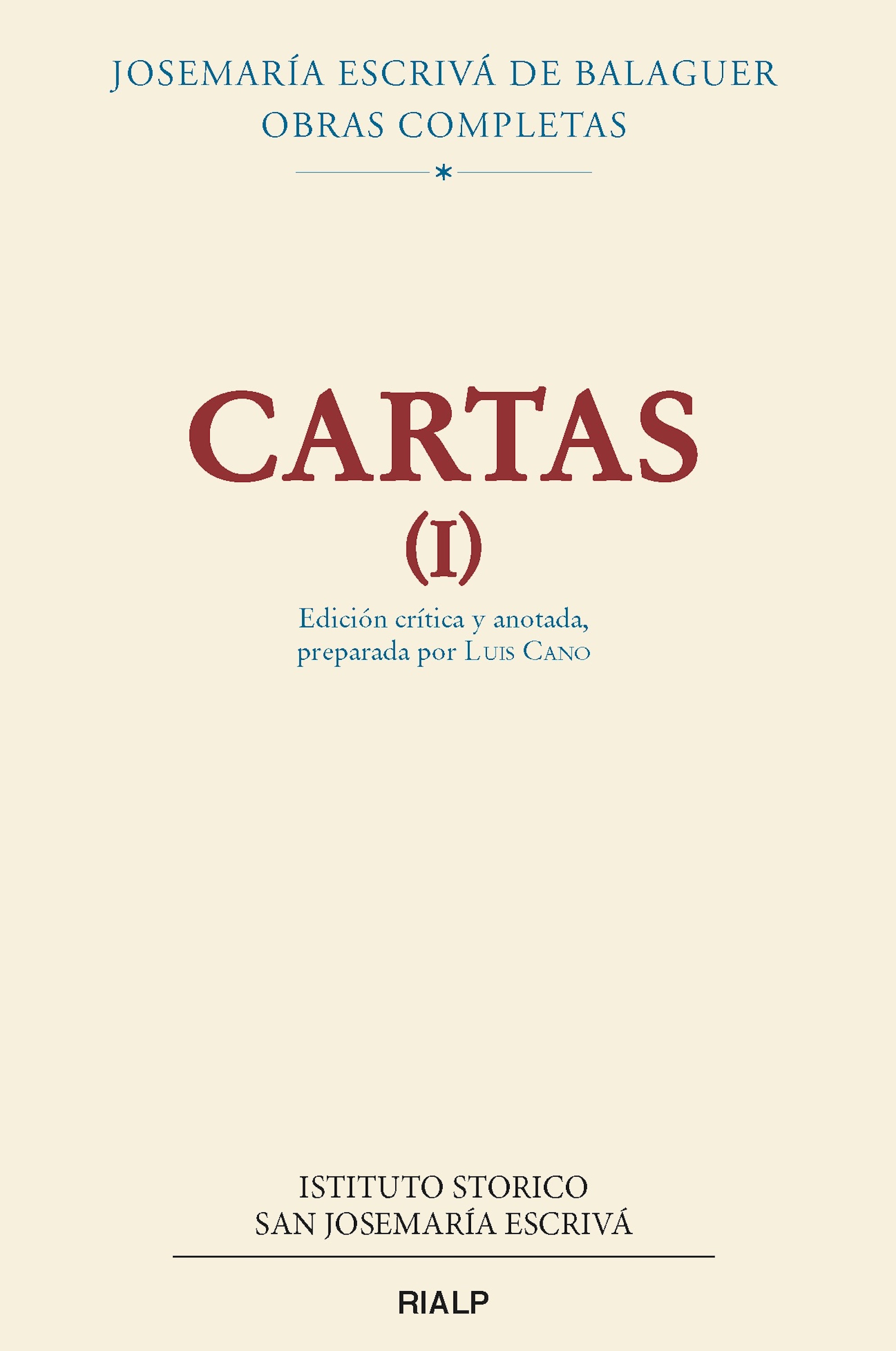Обложка книги «Cartas (I)»
