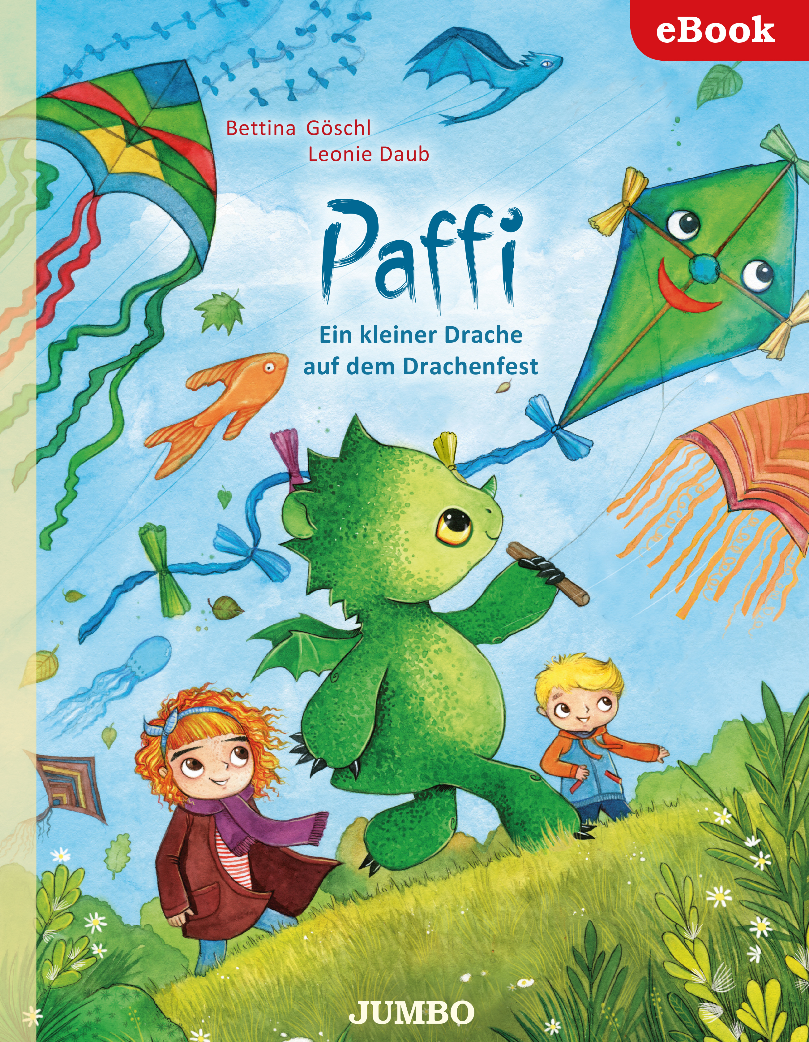 Обложка книги «Paffi. Ein kleiner Drache auf dem Drachenfest»