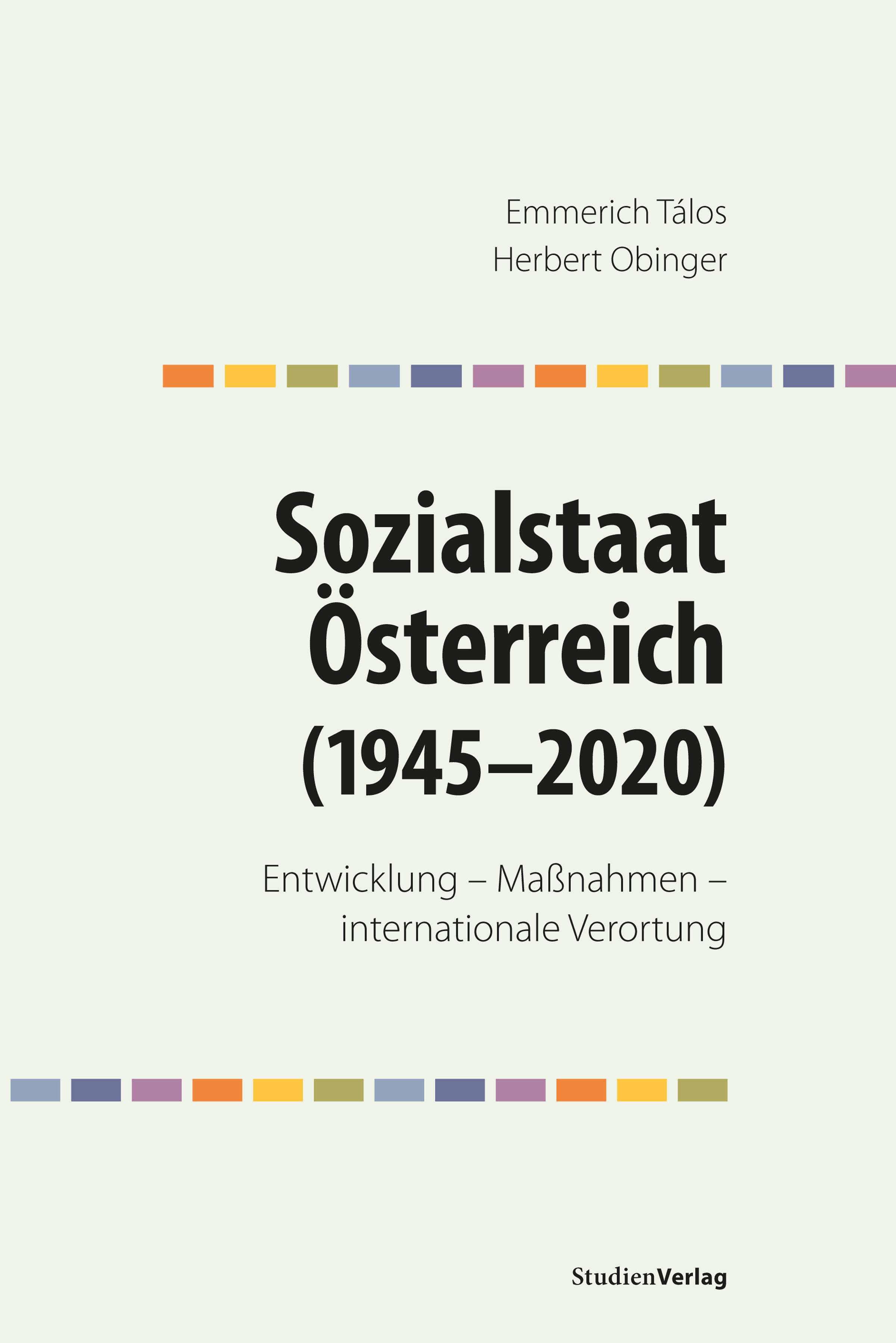 Обложка книги «Sozialstaat Österreich (1945–2020)»