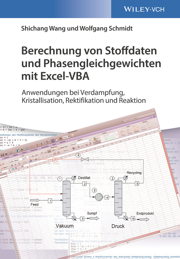 Обложка книги «Berechnung von Stoffdaten und Phasengleichgewichten mit Excel-VBA»