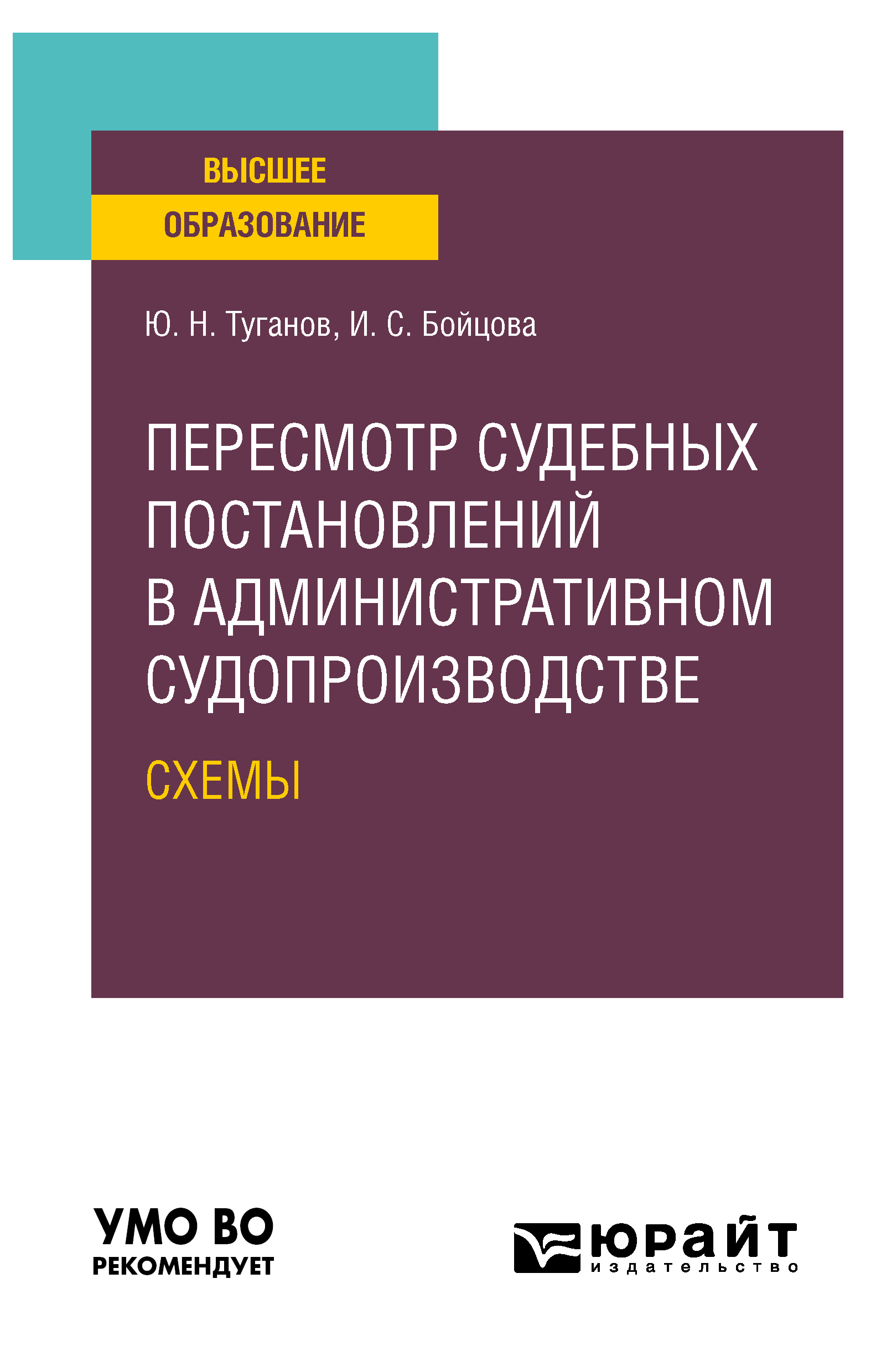 Обложка книги «Пересмотр судебных постановлений в административном судопроизводстве. Схемы. Учебное пособие для вузов»