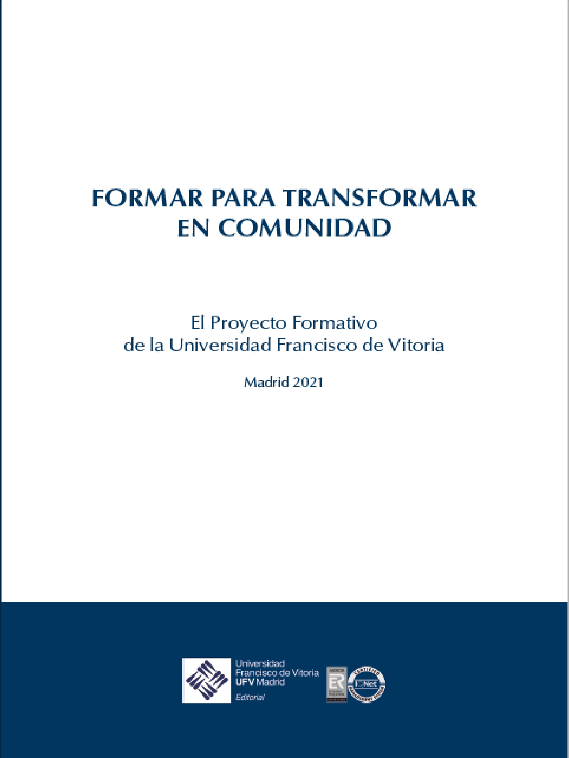 Обложка книги «Formar para transformar en comunidad»