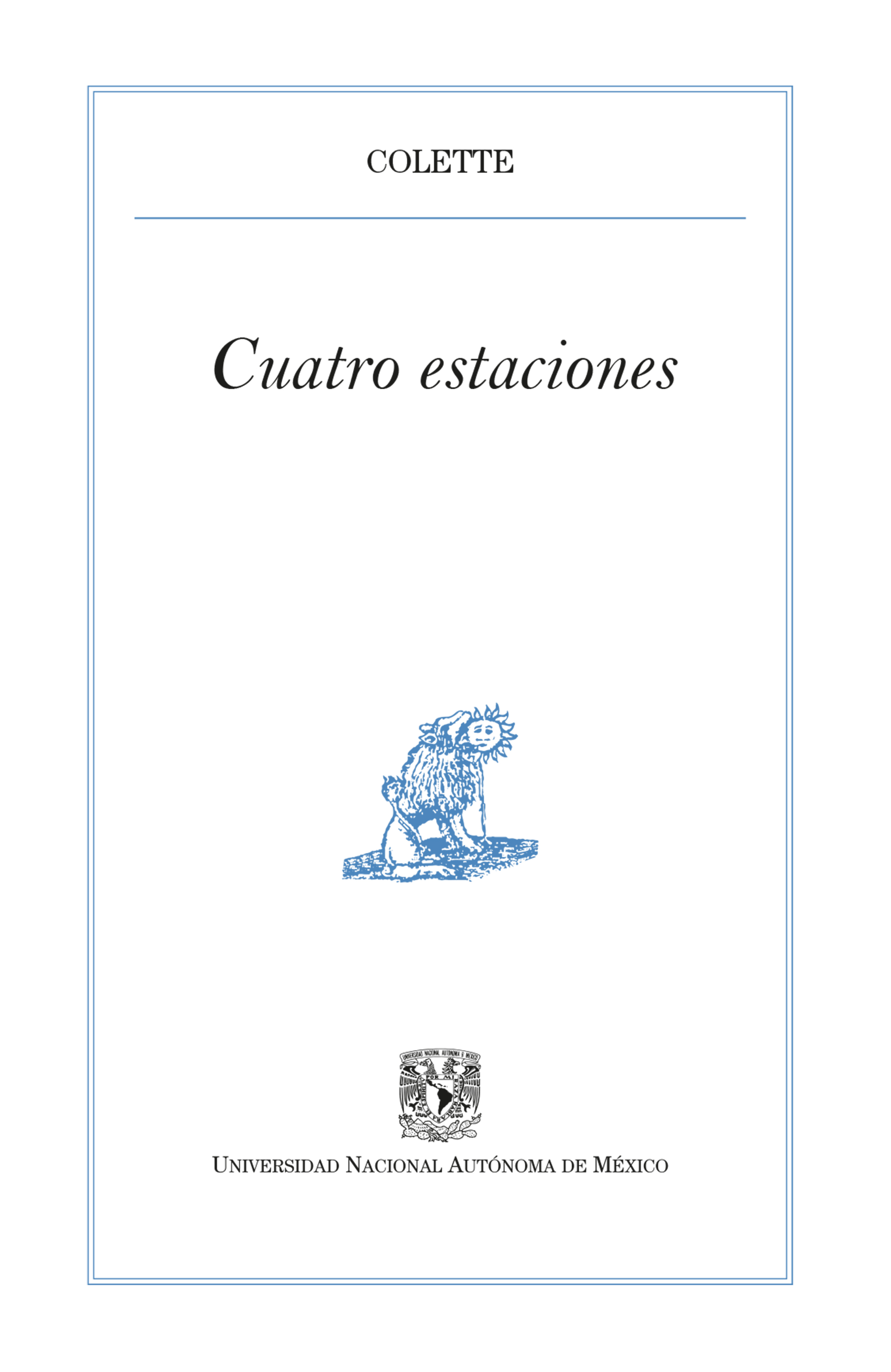Обложка книги «Cuatro estaciones»