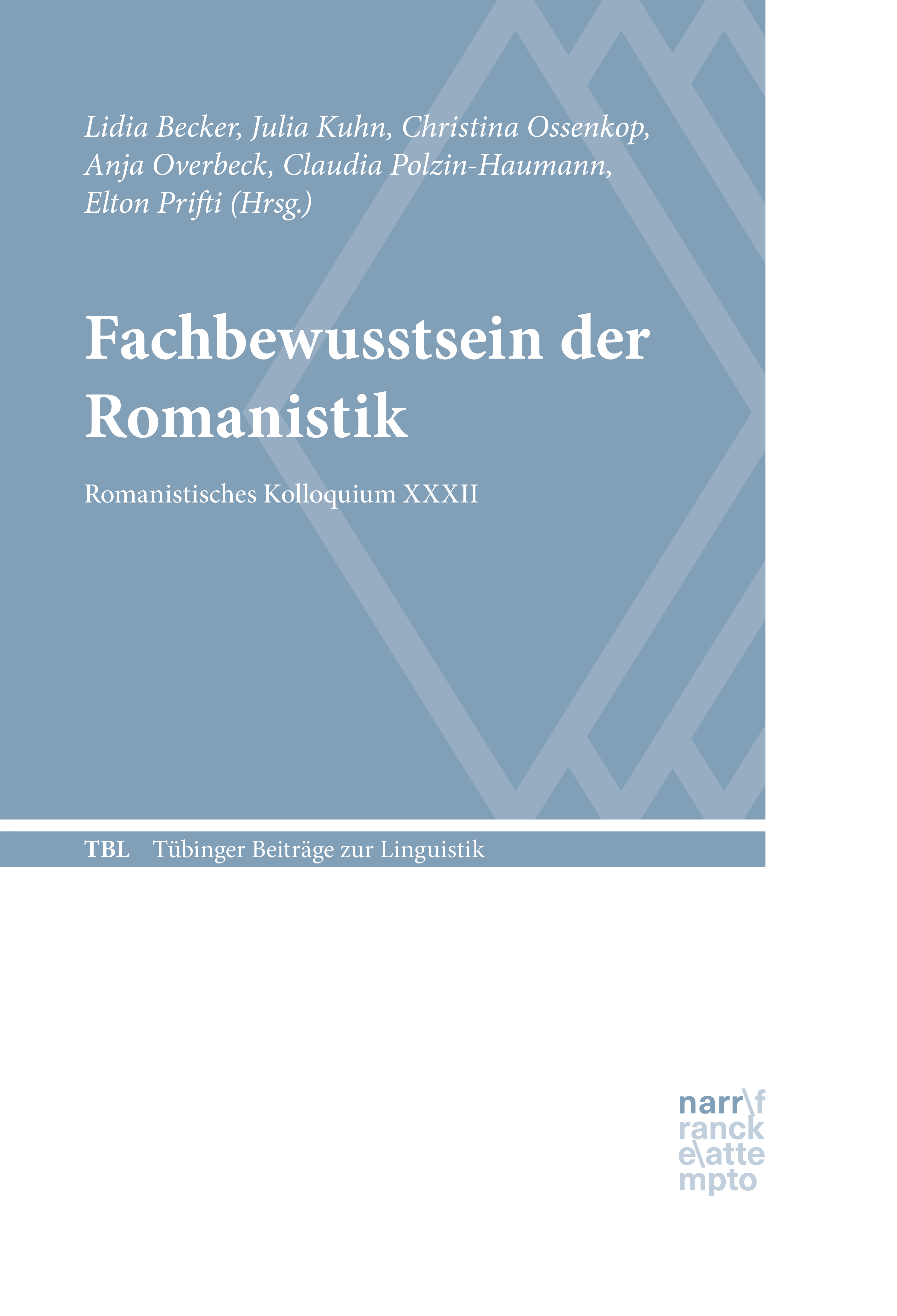 Обложка книги «Fachbewusstsein der Romanistik»