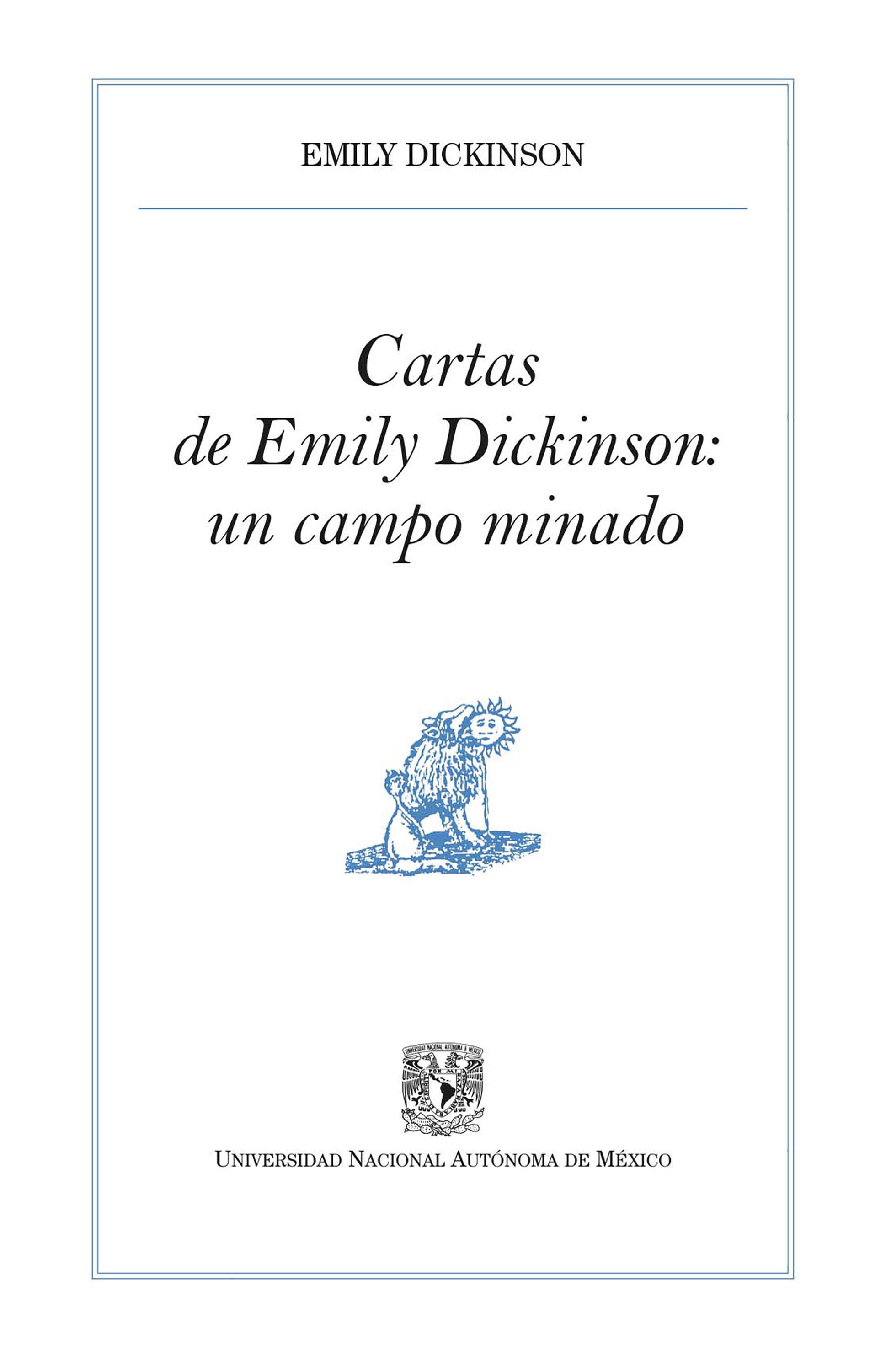 Обложка книги «Cartas de Emily Dickinson: un campo minado»