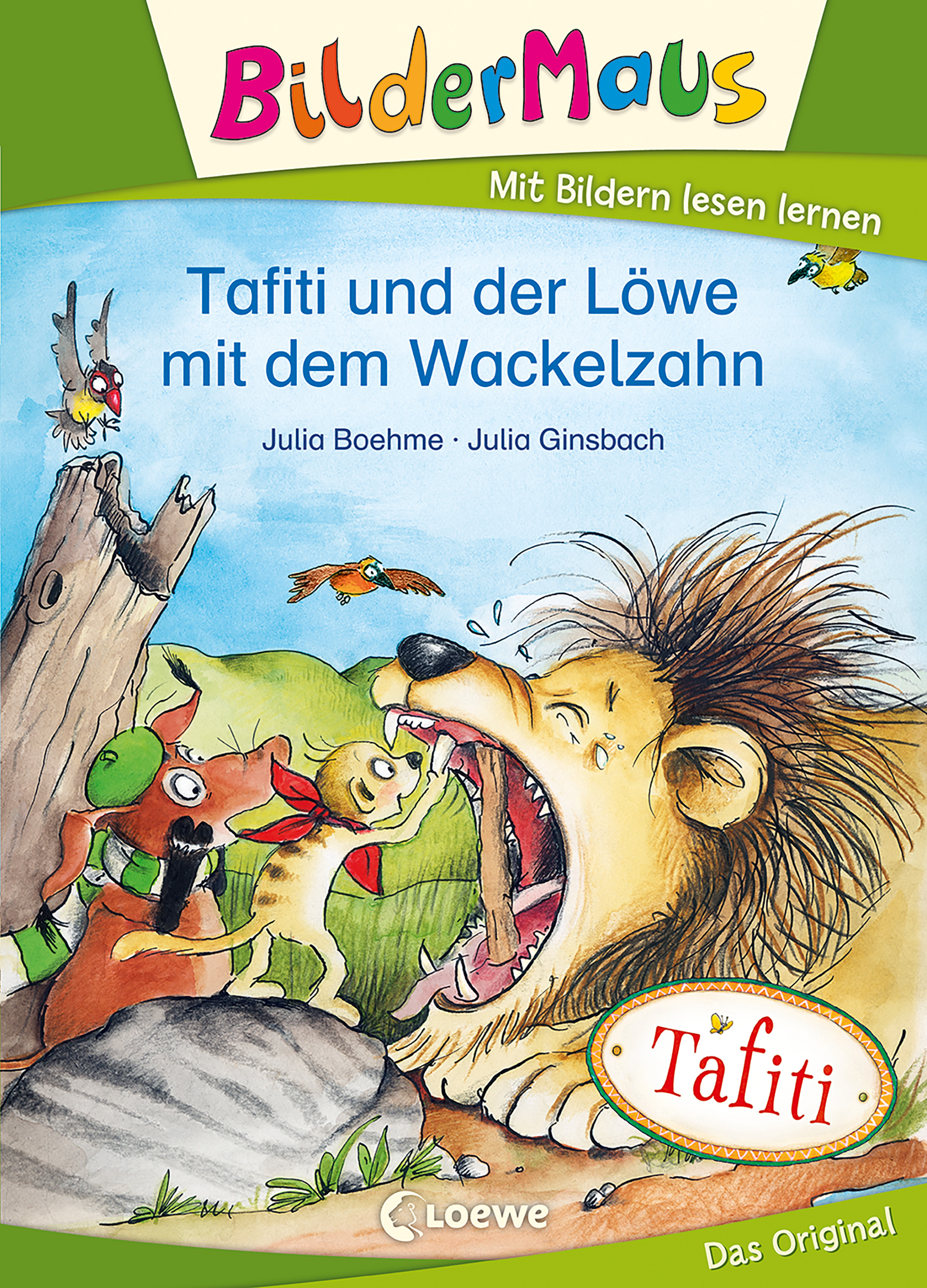 Обложка книги «Bildermaus - Tafiti und der Löwe mit dem Wackelzahn»