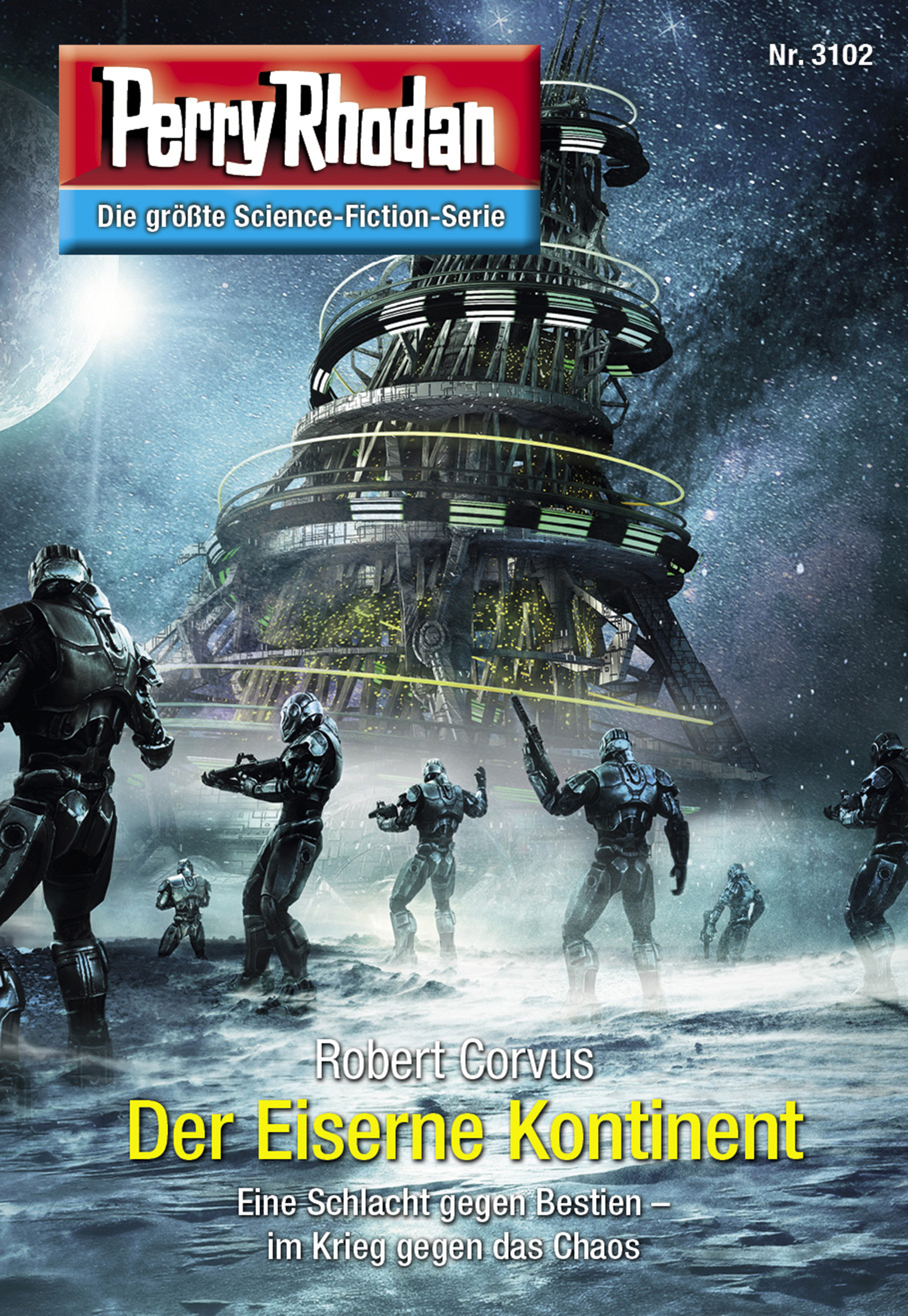 Обложка книги «Perry Rhodan 3102: Der Eiserne Kontinent»