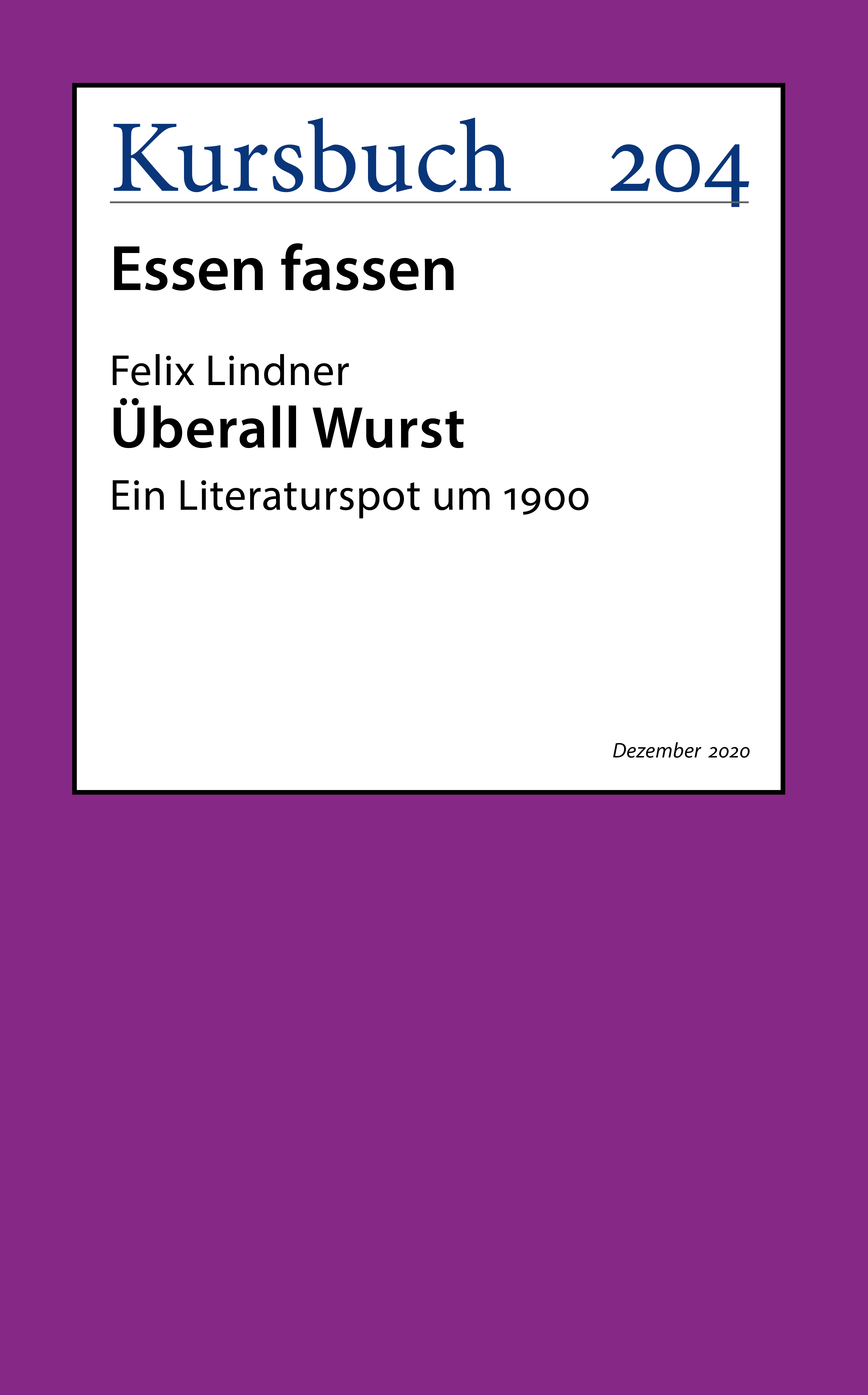 Обложка книги «Überall Wurst.»