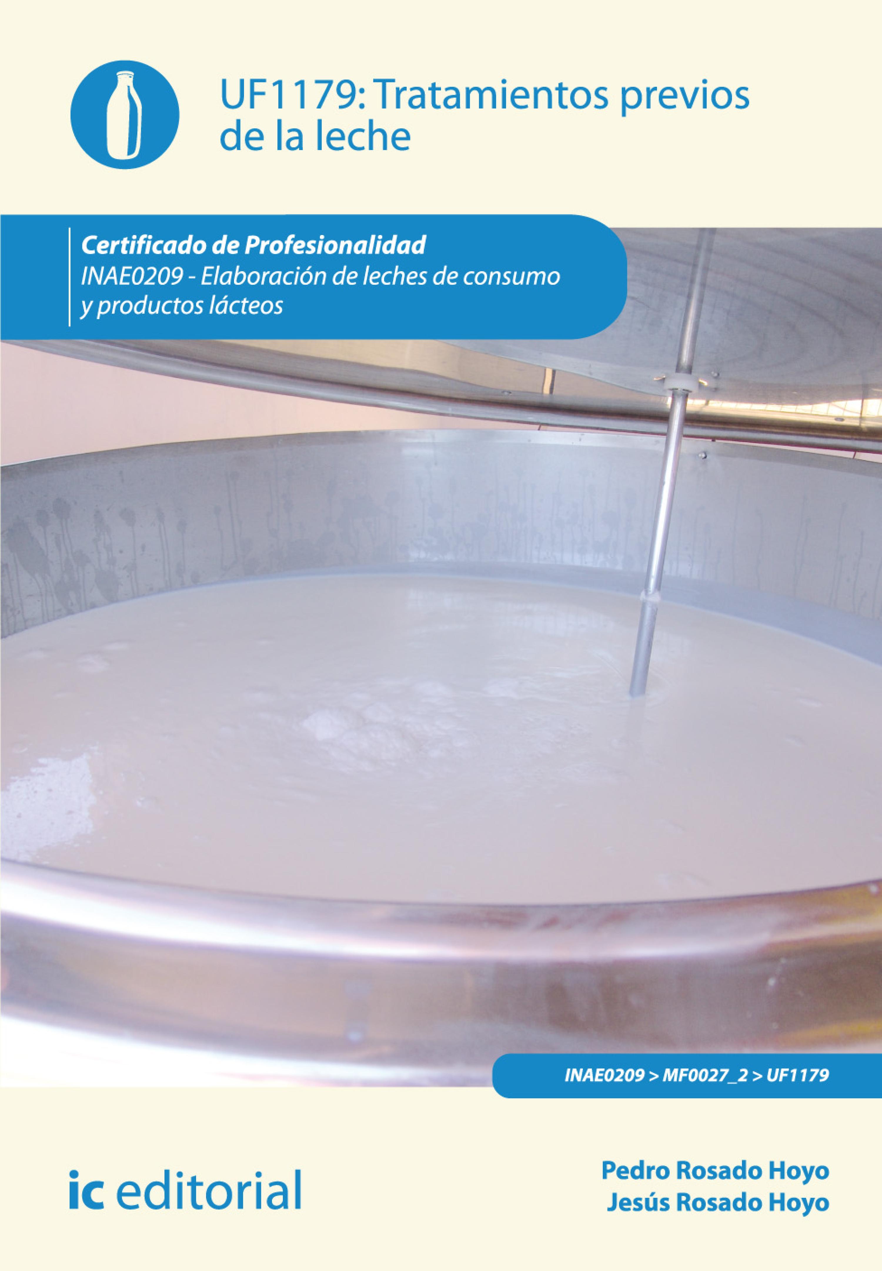 Обложка книги «Tratamientos previos de la leche. INAE0209»