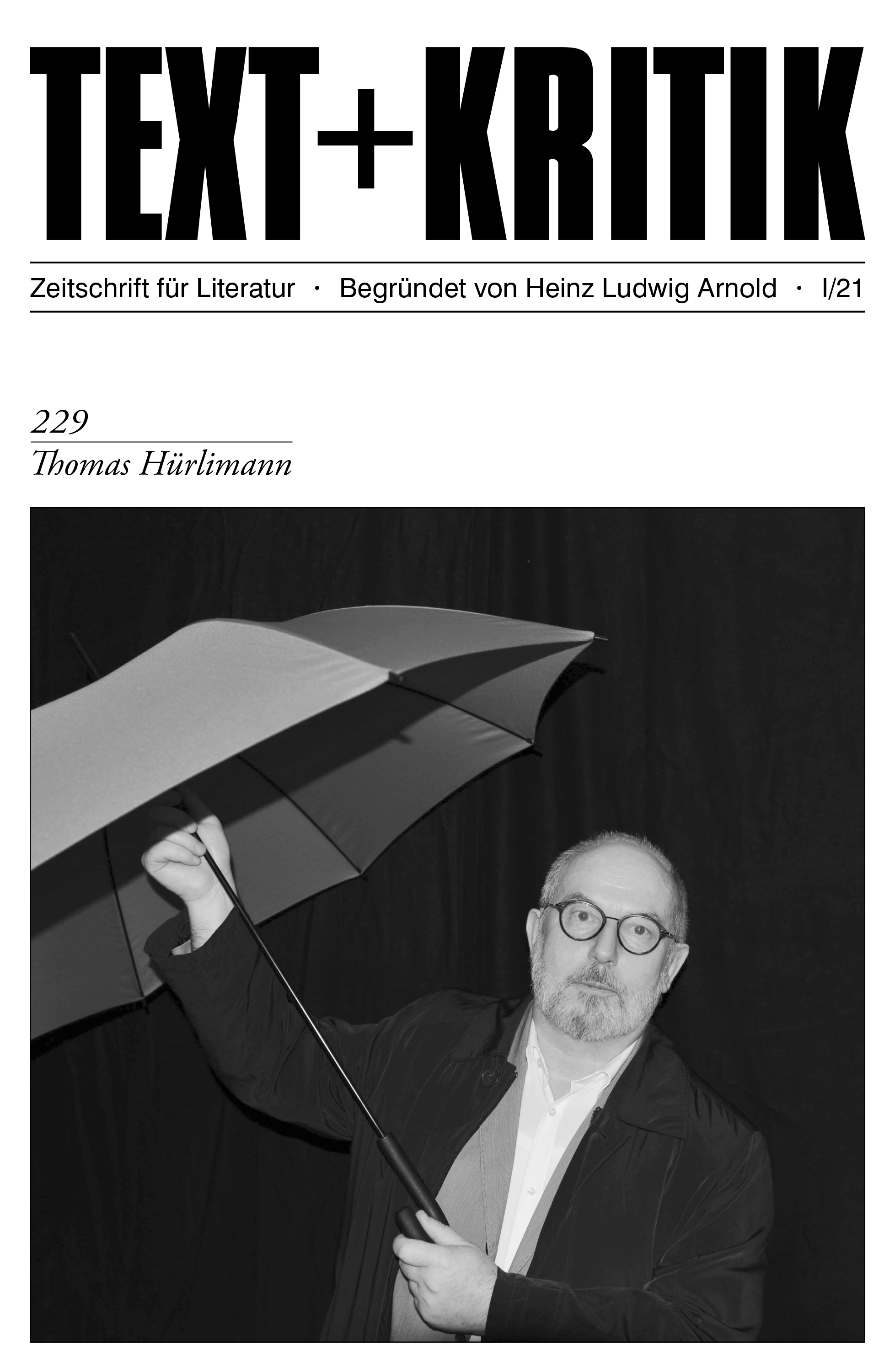 Обложка книги «TEXT + KRITIK 229 -Thomas Hürlimann»