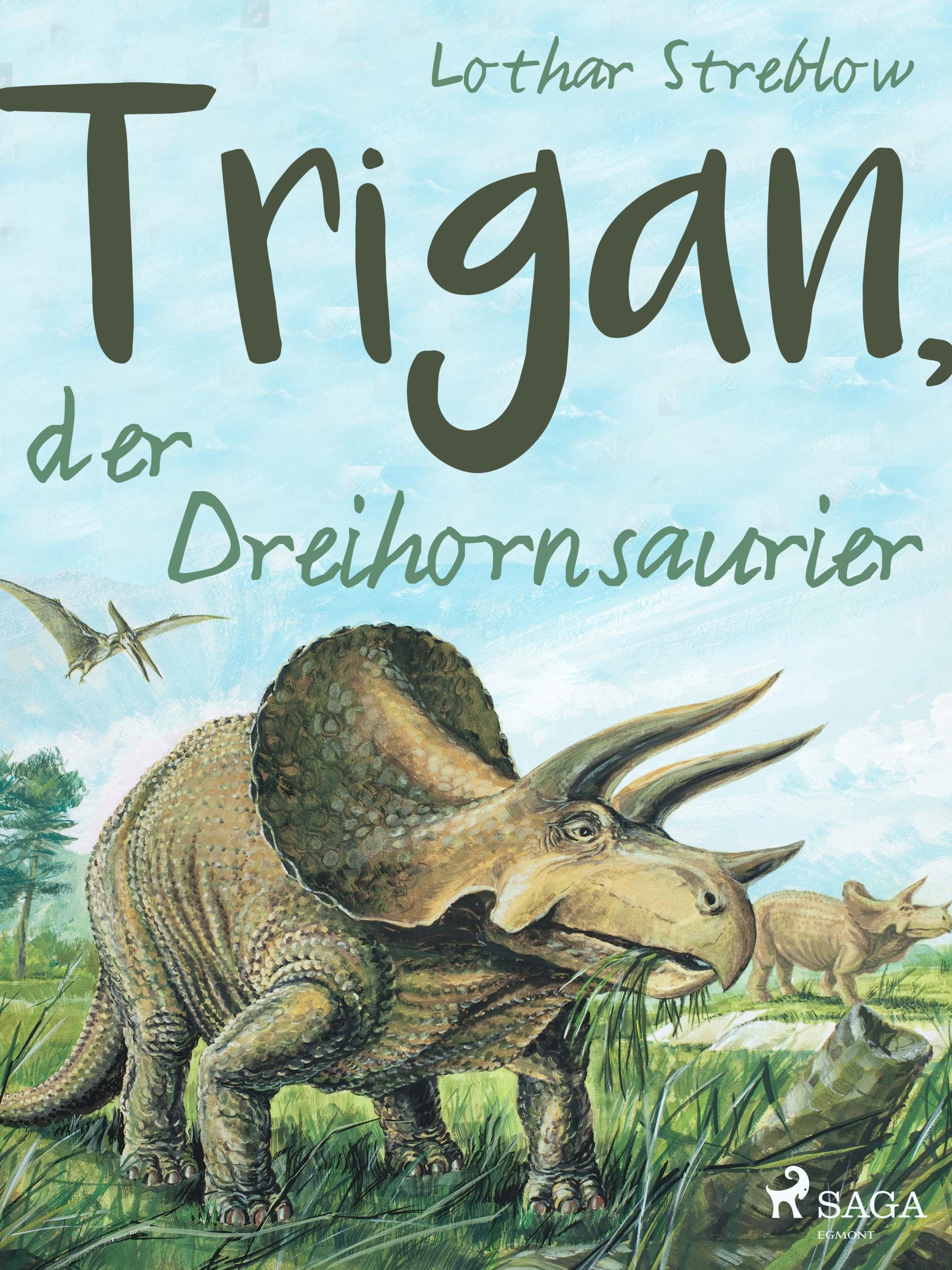 Обложка книги «Trigan, der Dreihornsaurier»