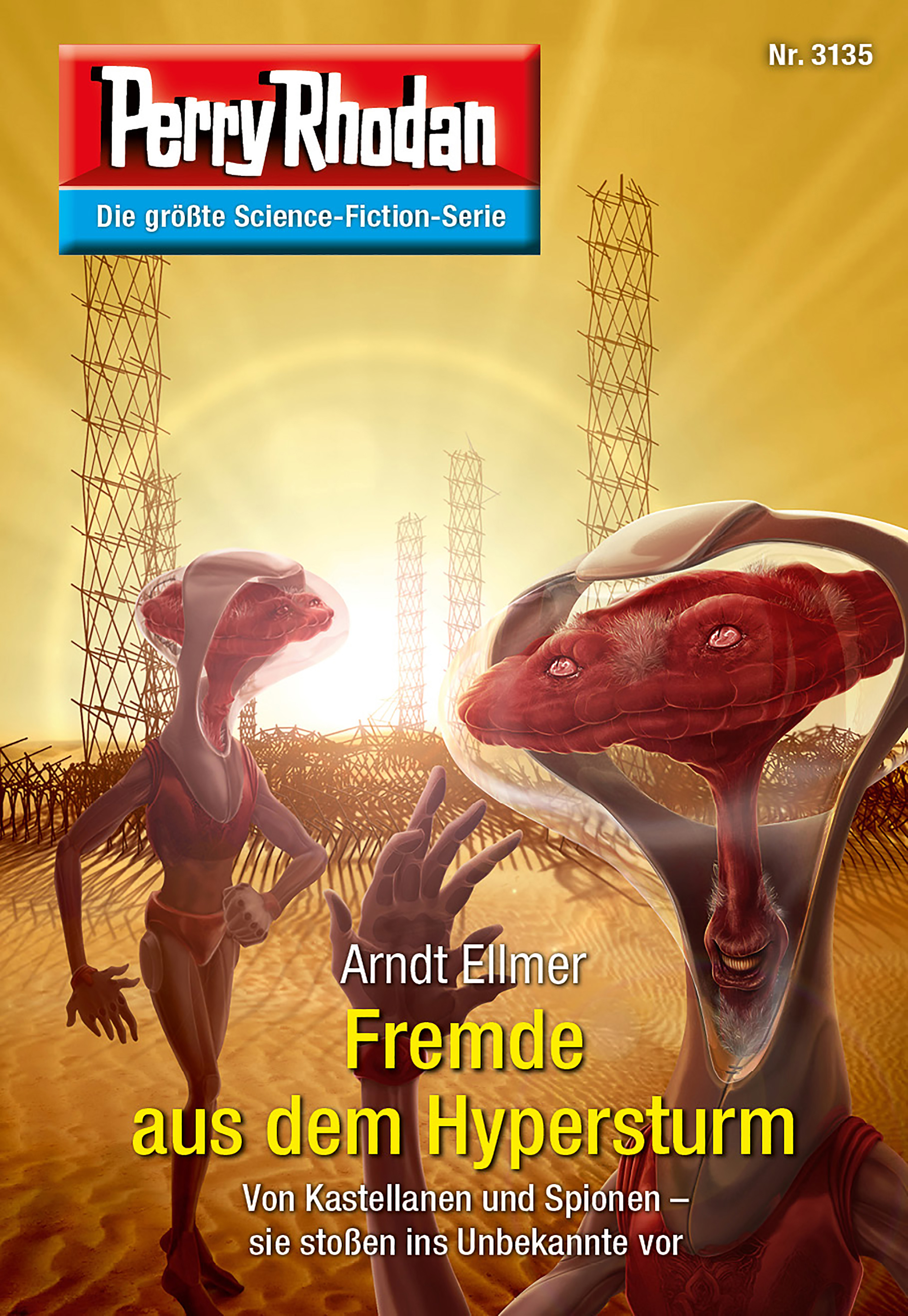Обложка книги «Perry Rhodan 3135: Fremde aus dem Hypersturm»