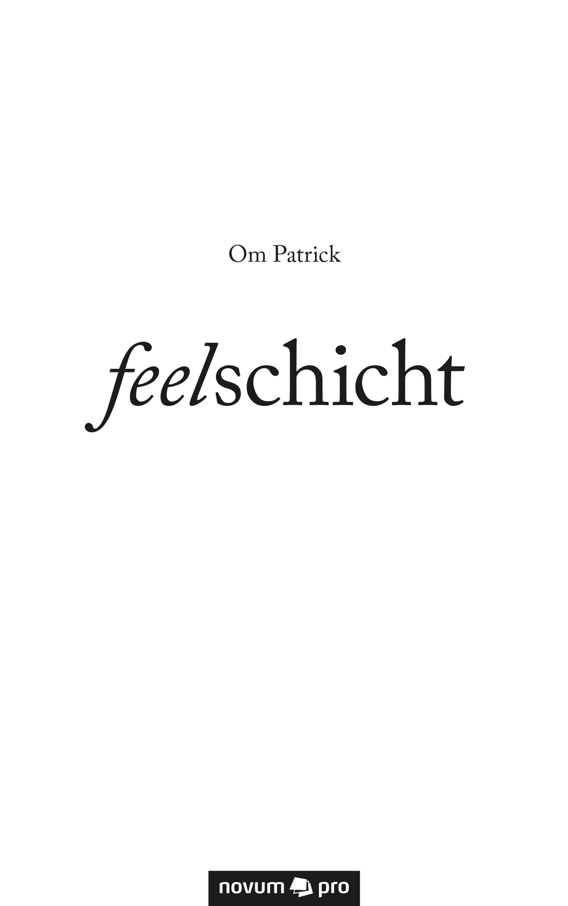 Обложка книги «feelschicht»