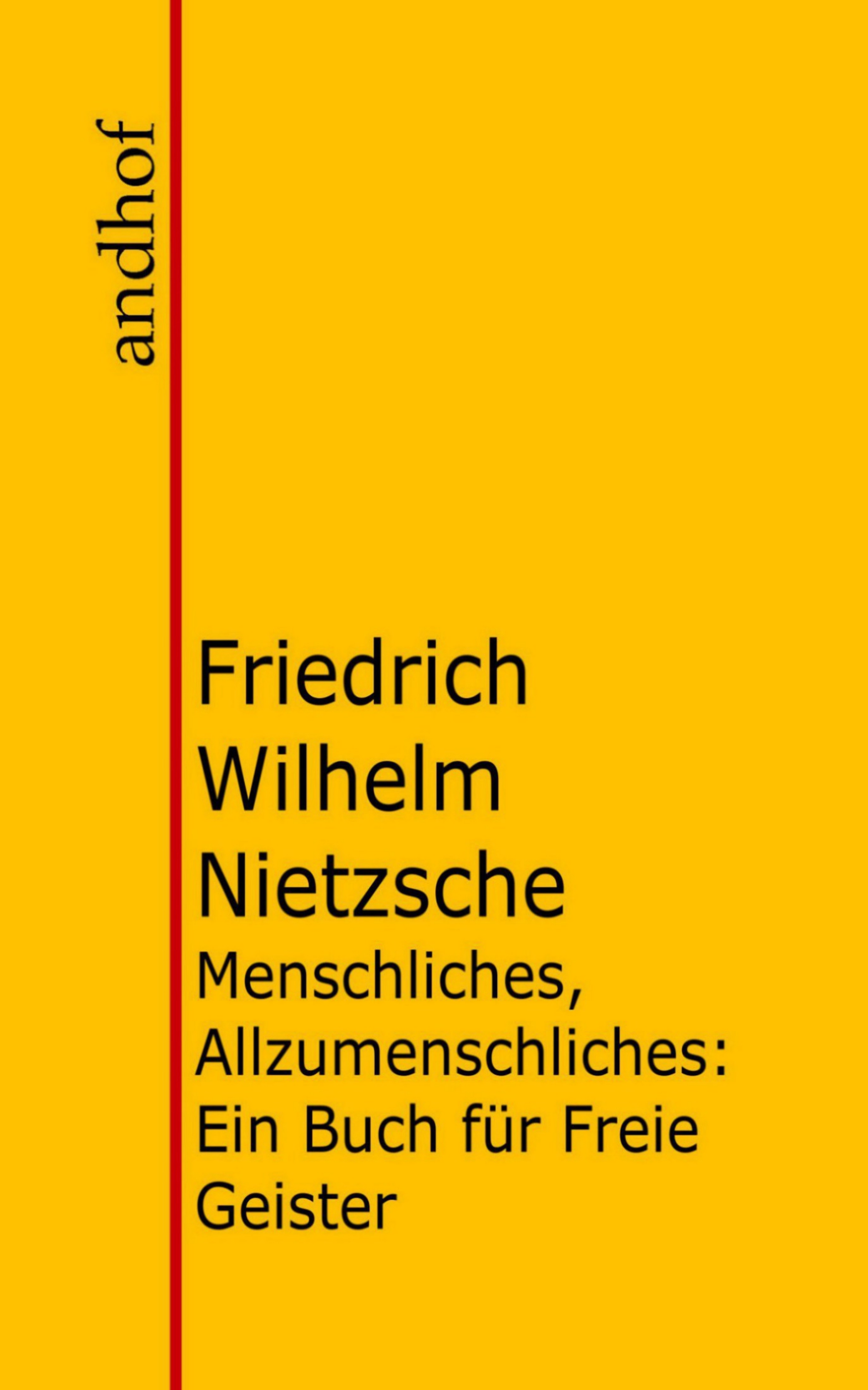 Обложка книги «Menschliches, Allzumenschliches»