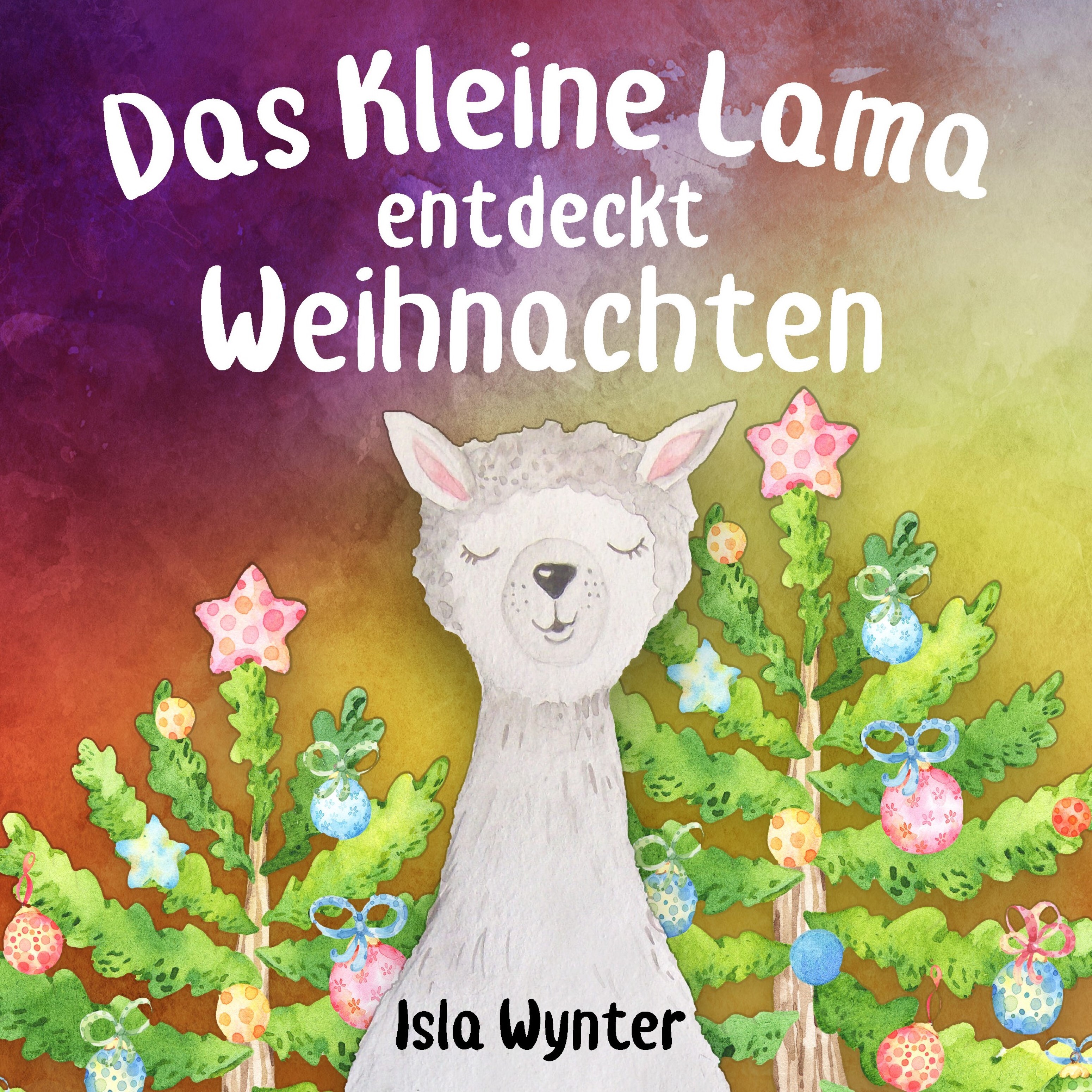 Обложка книги «Das Kleine Lama Entdeckt Weihnachten»