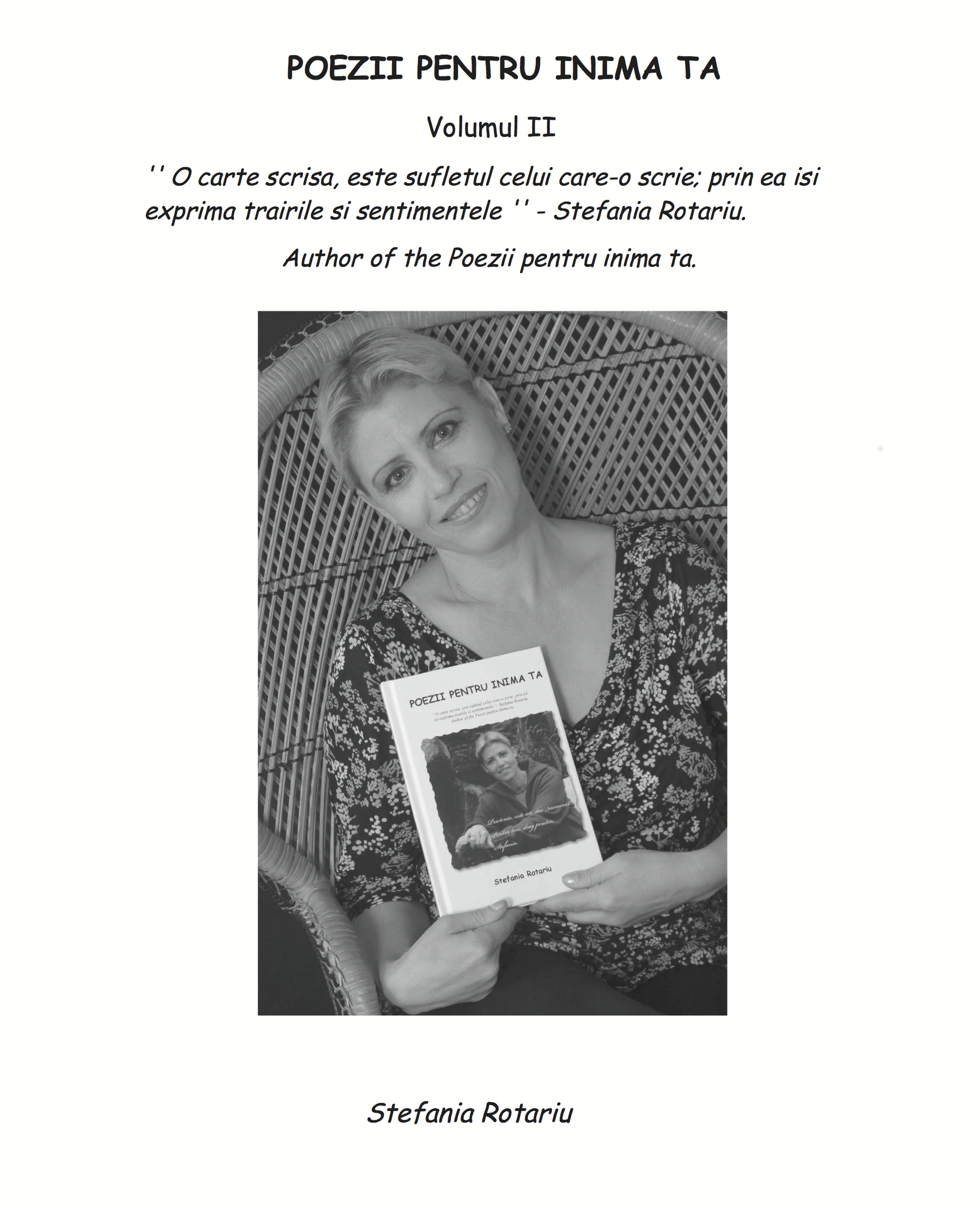 Обложка книги «POEZII PENTRU INIMA TA Vol 2»