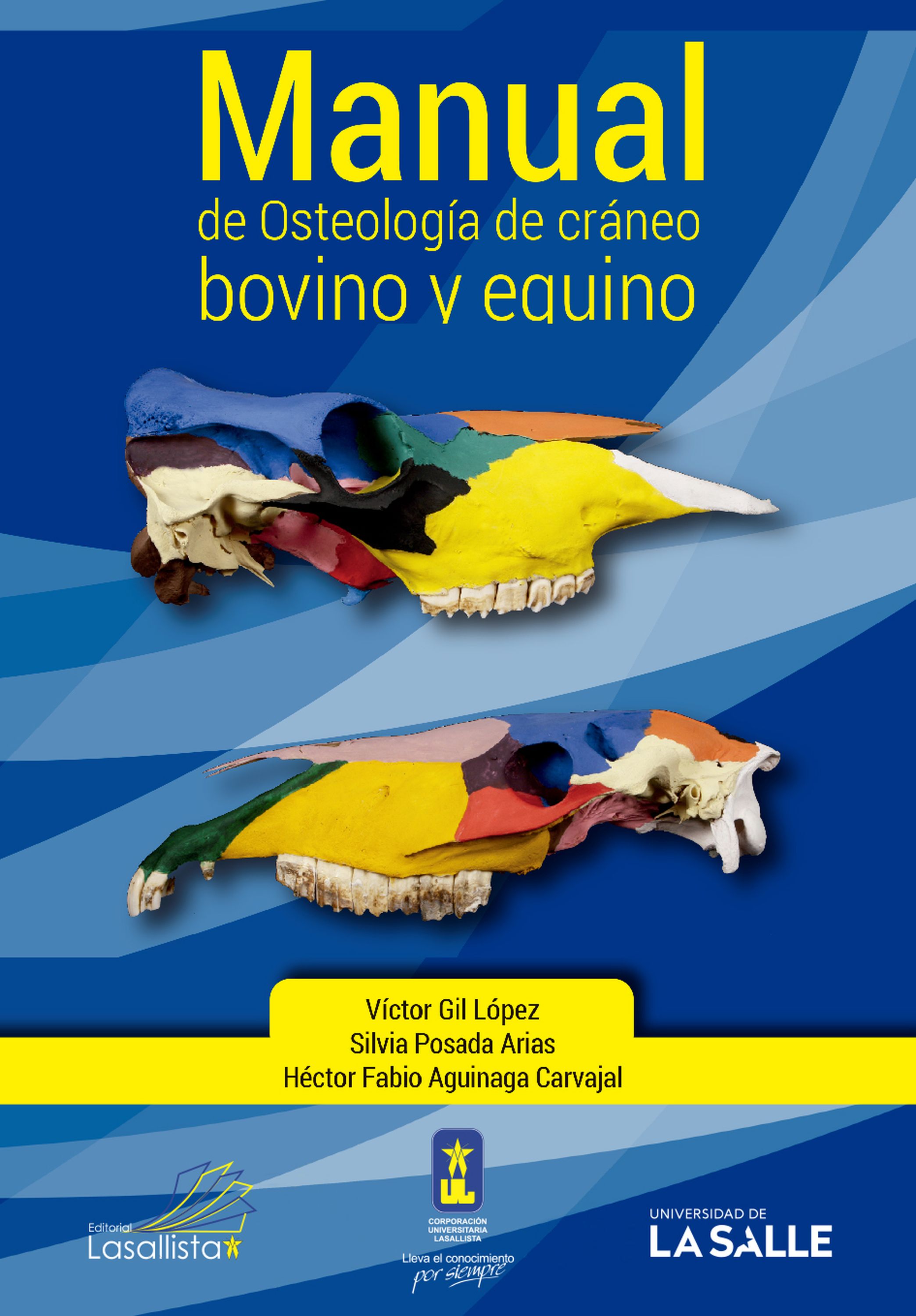 Обложка книги «Manual de osteología de cráneo bovino y equino»