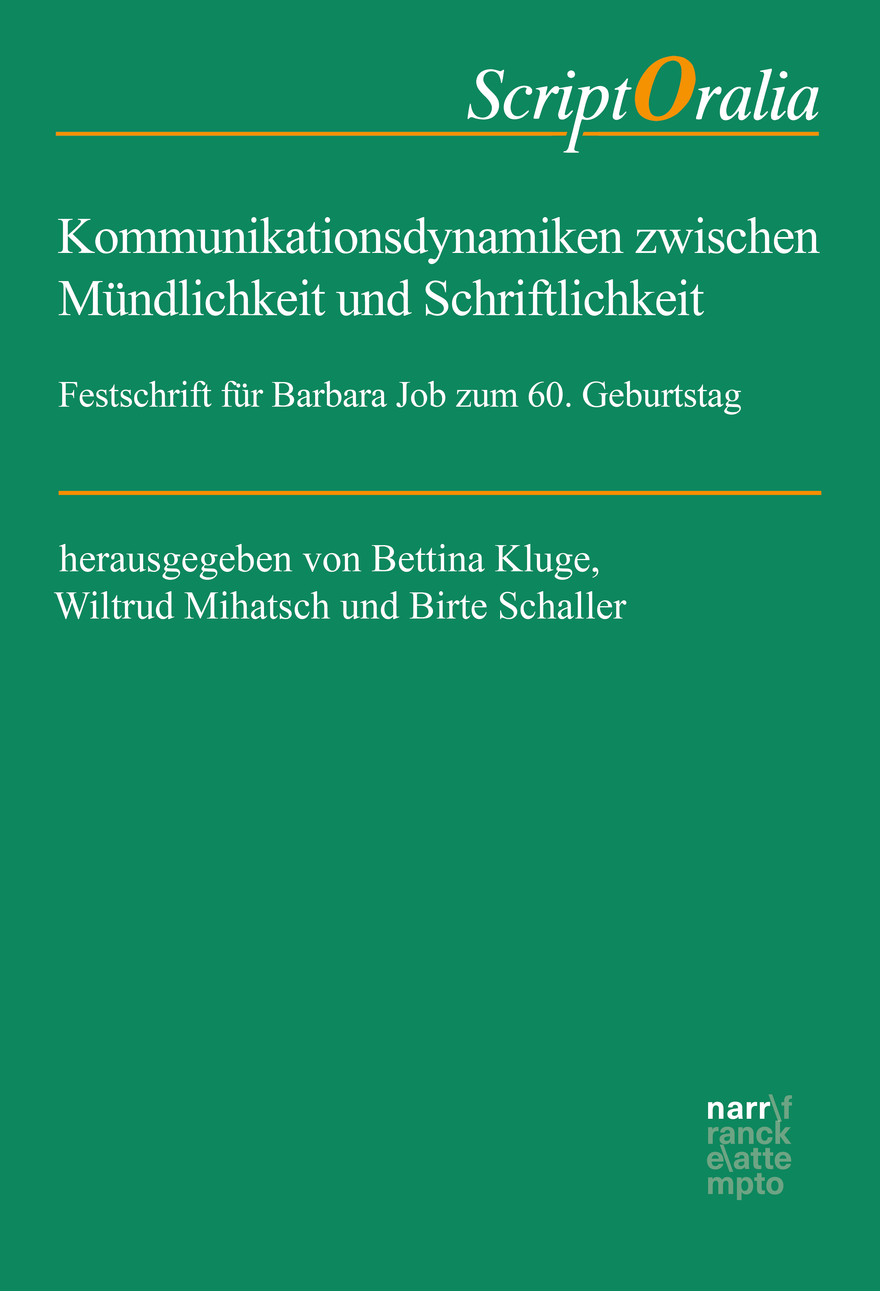 Обложка книги «Kommunikationsdynamiken zwischen Mündlichkeit und Schriftlichkeit»