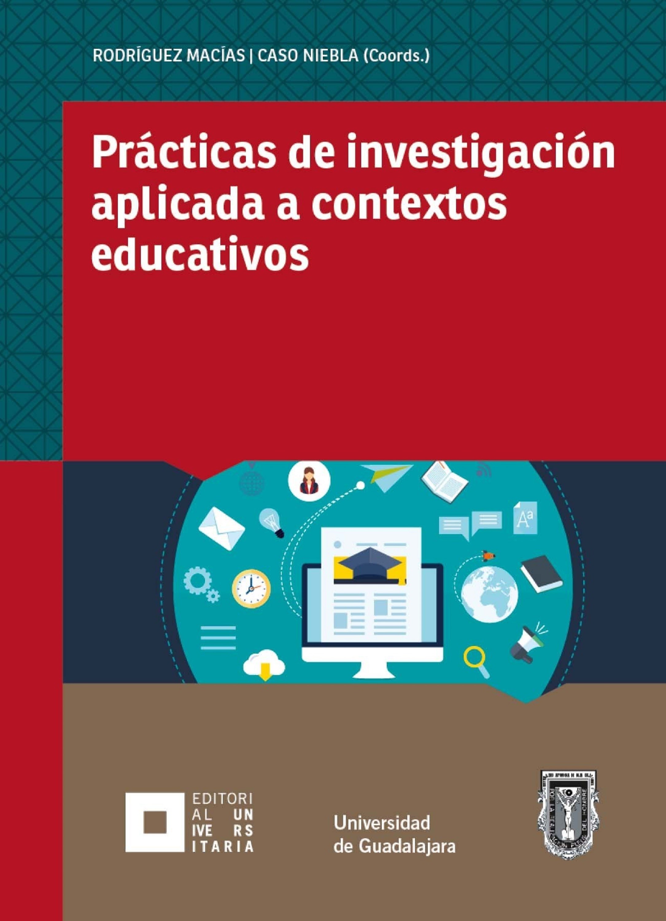 Обложка книги «Prácticas de investigación aplicada a contextos educativos»