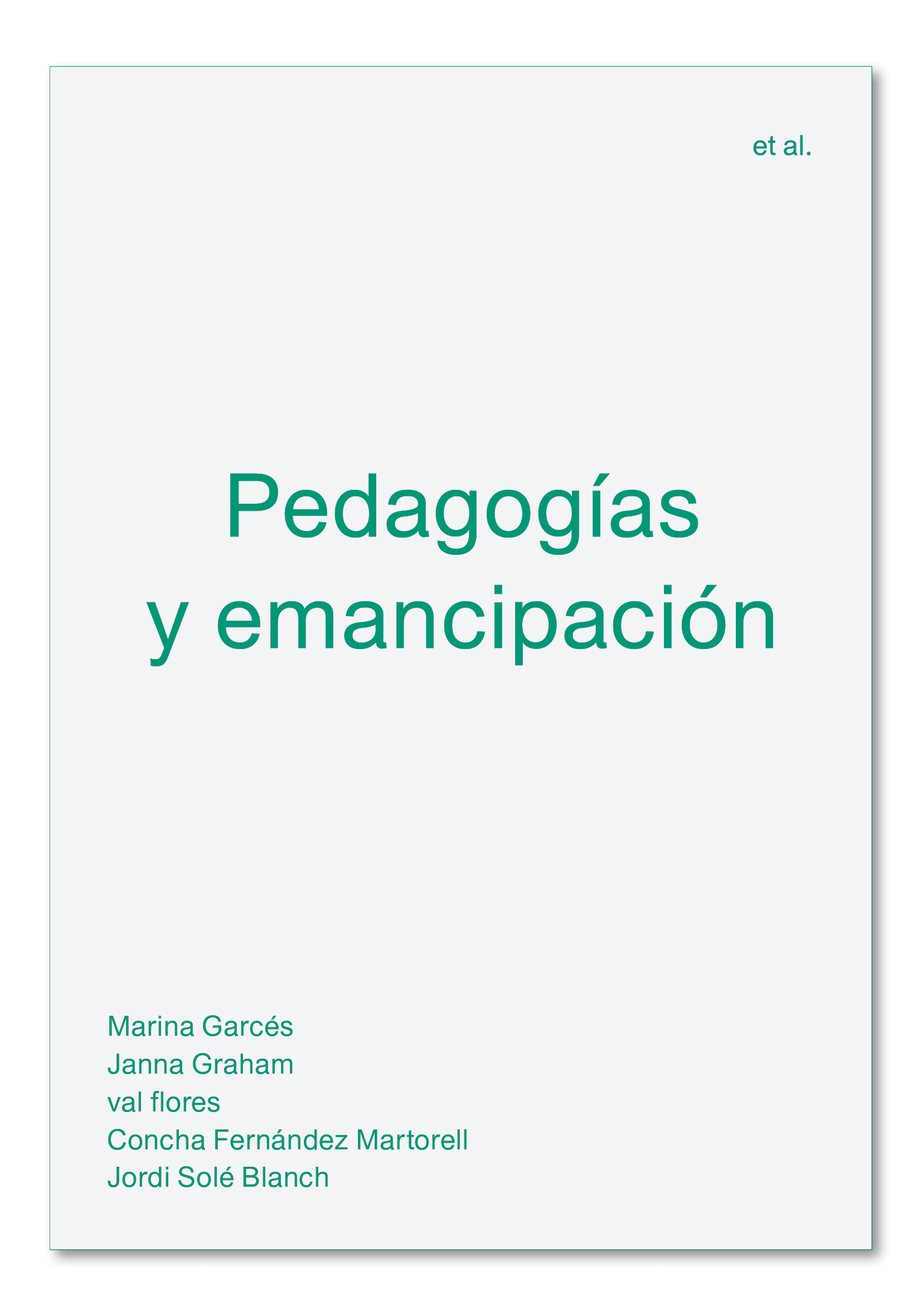 Обложка книги «Pedagogías y emancipación»