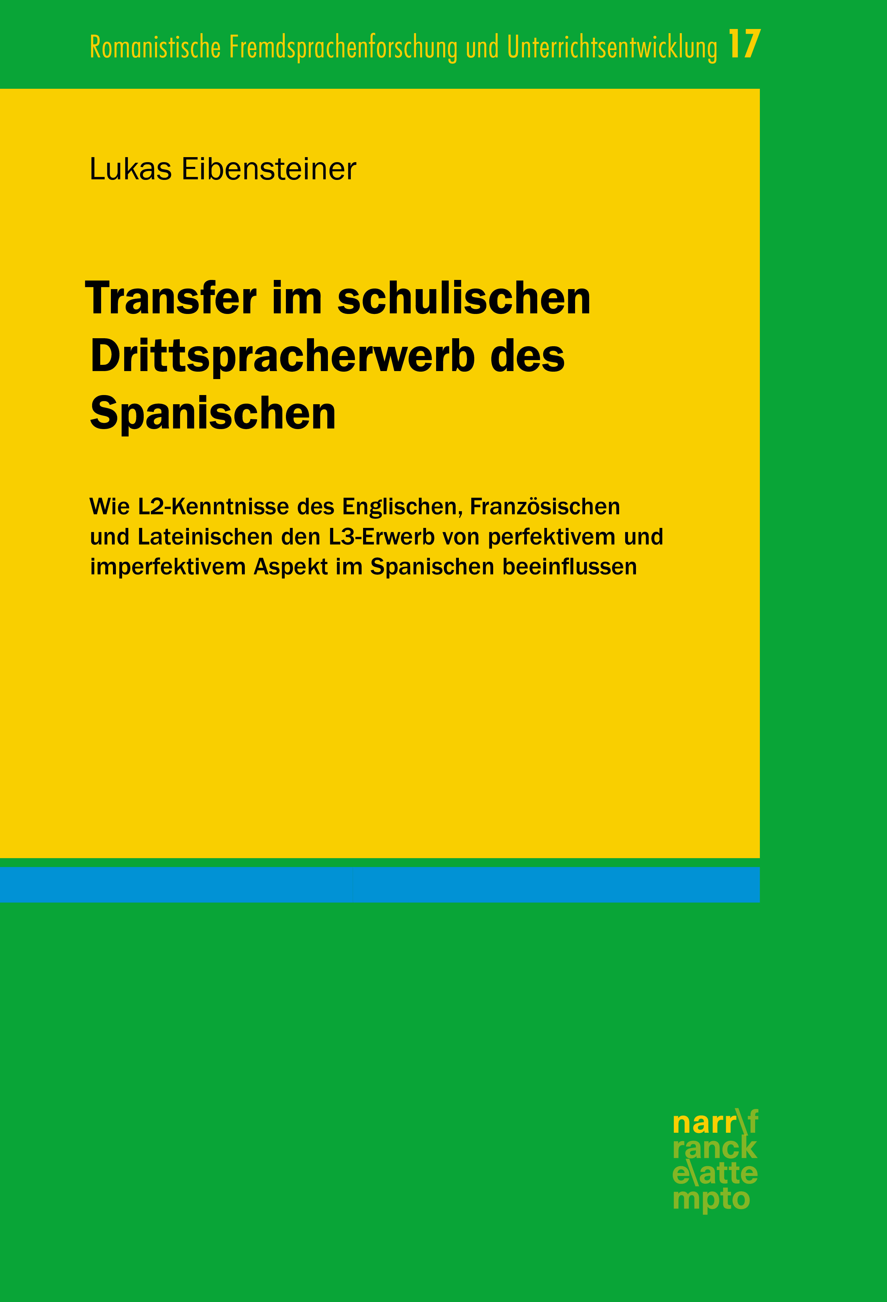 Обложка книги «Transfer im schulischen Drittspracherwerb des Spanischen»