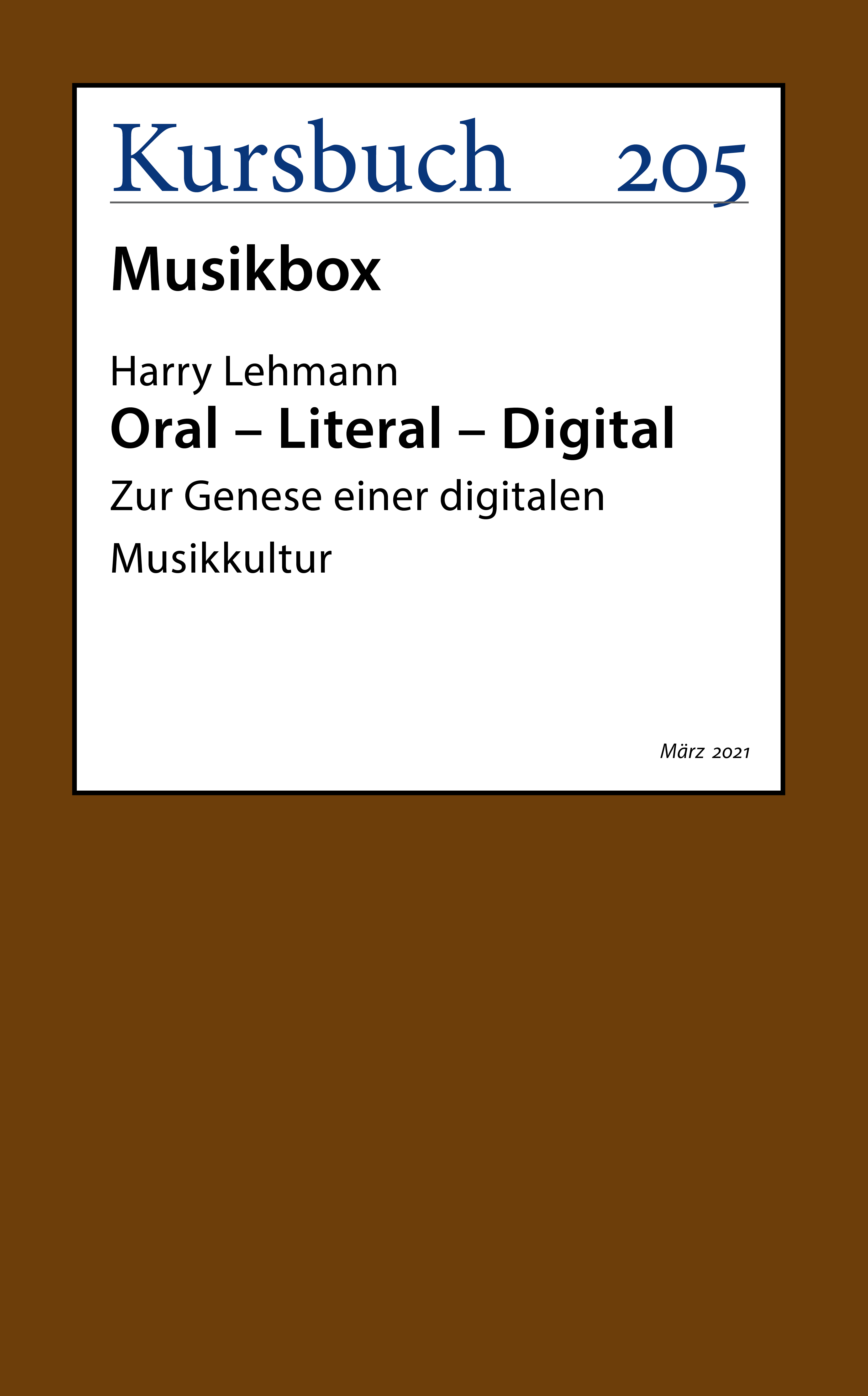 Обложка книги «Oral – Literal – Digital»