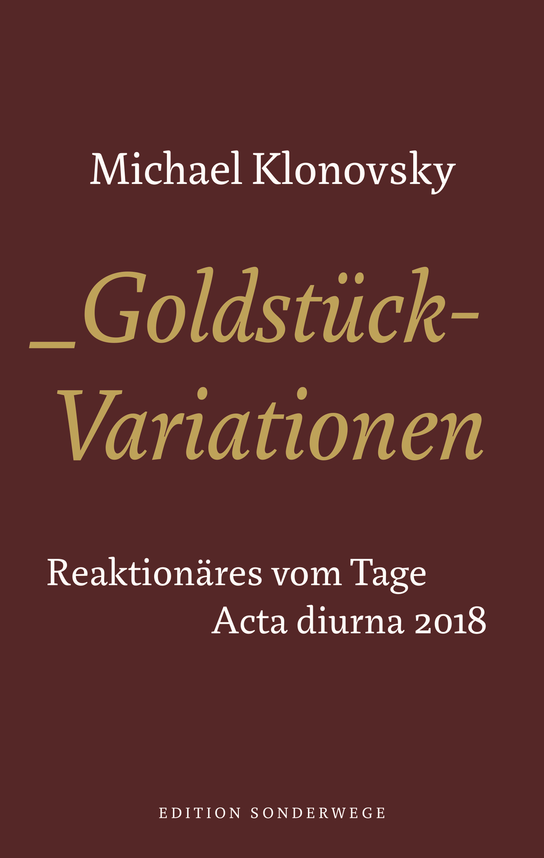 Обложка книги «Goldstück-Variationen»