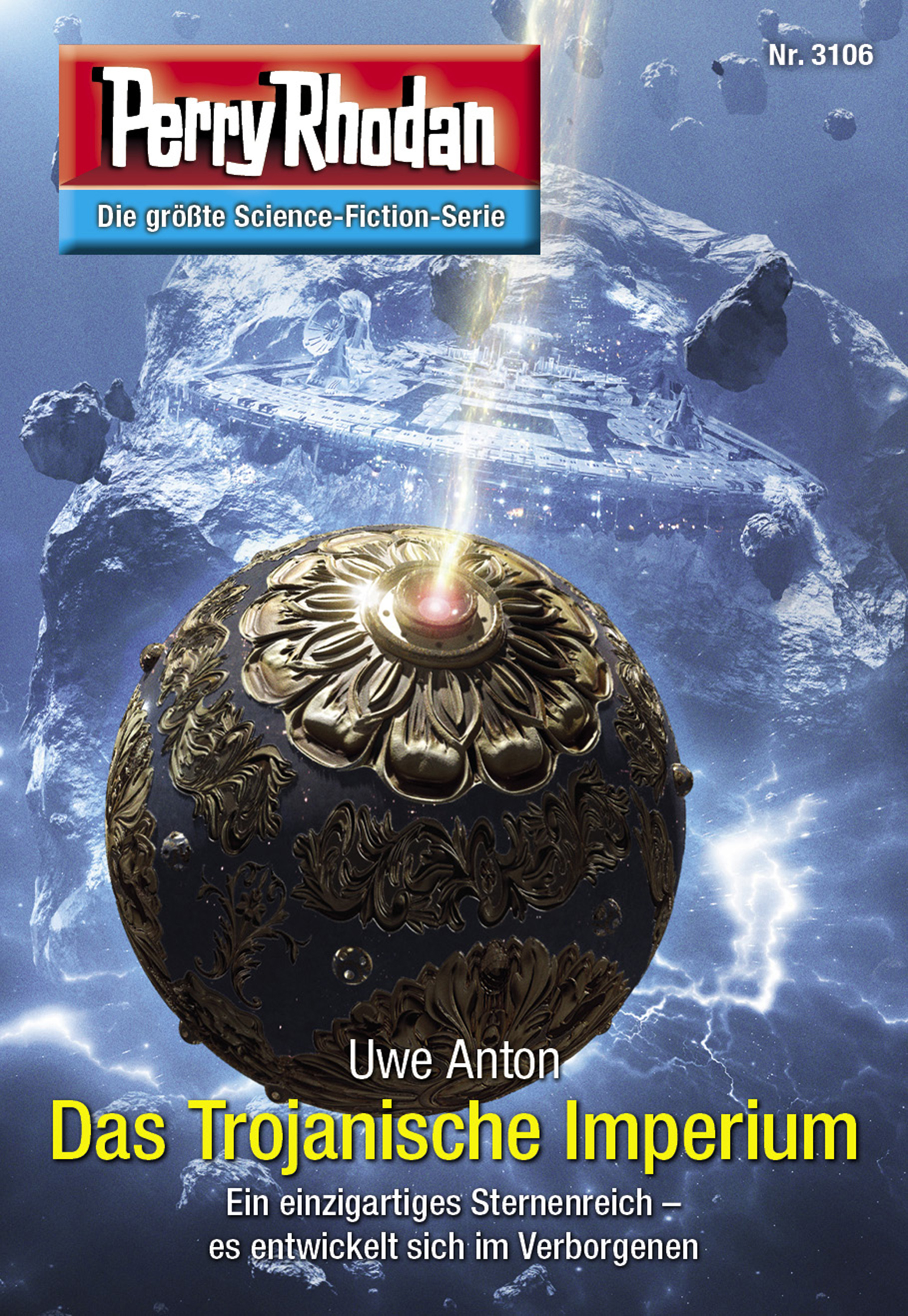 Обложка книги «Perry Rhodan 3106: Das Trojanische Imperium»