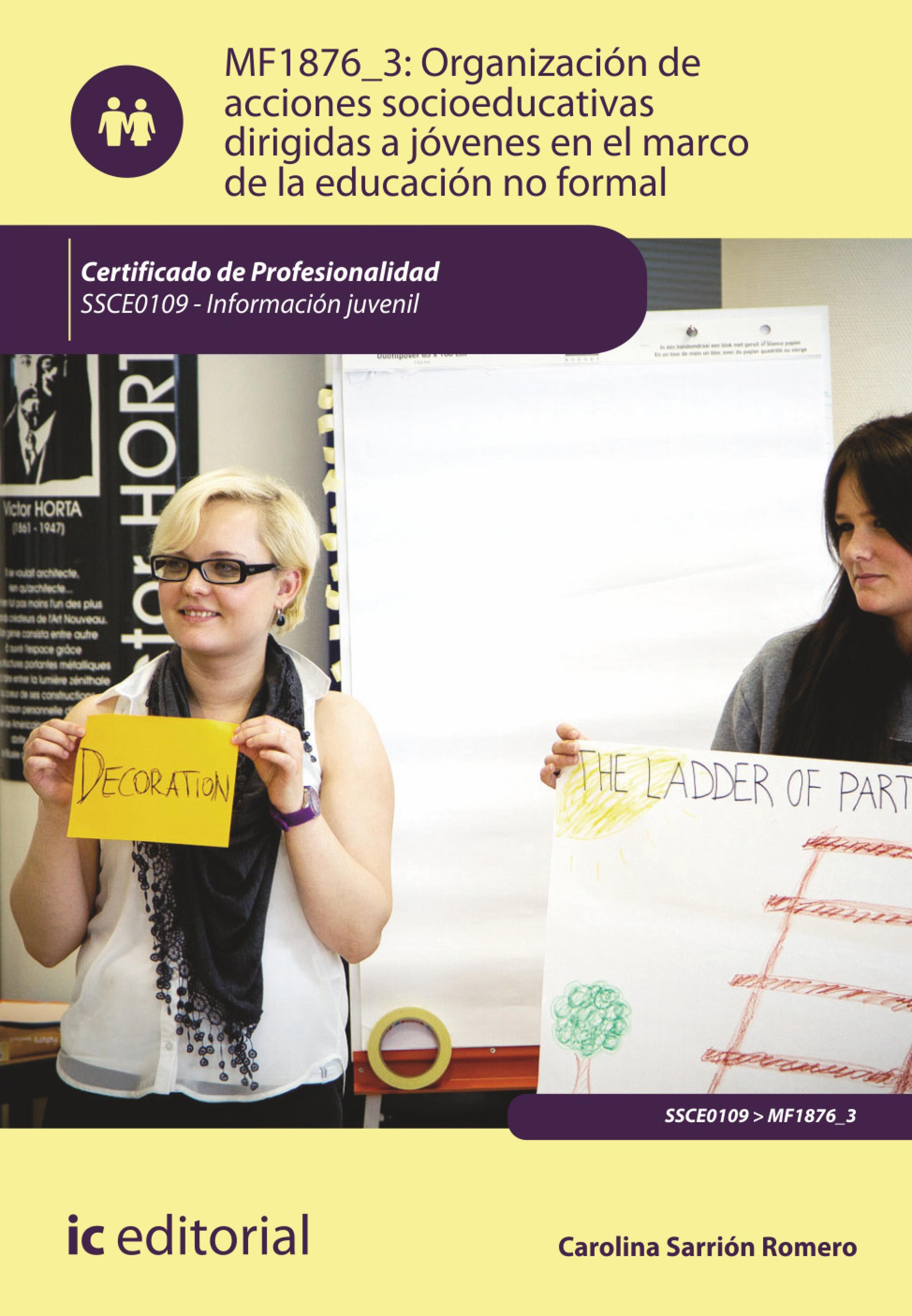 Обложка книги «Organización de acciones socioeducativas dirigidas a jóvenes en el marco de la educación no formal. SSCE0109»