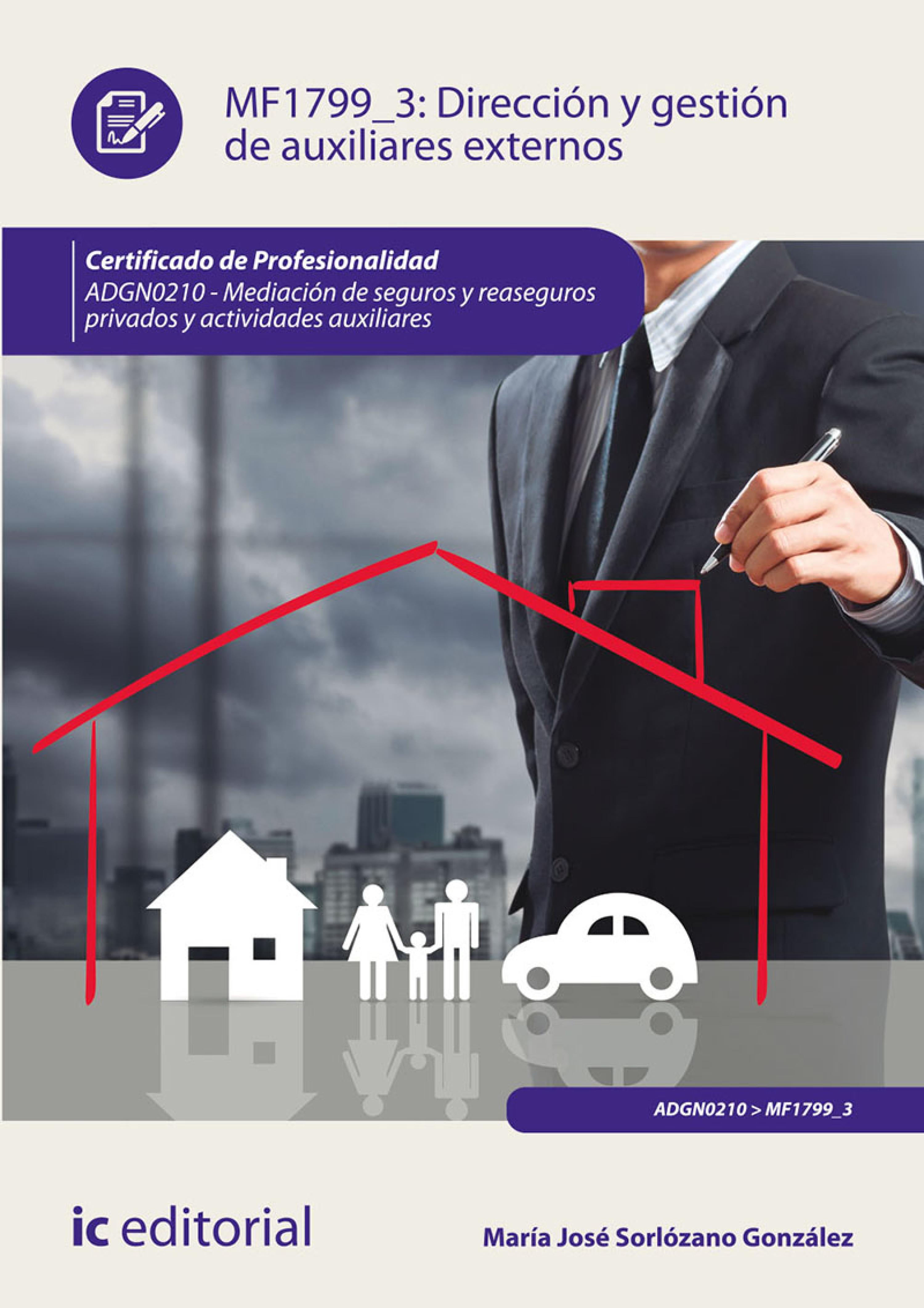 Обложка книги «Dirección y gestión de auxiliares externos. ADGN0210»