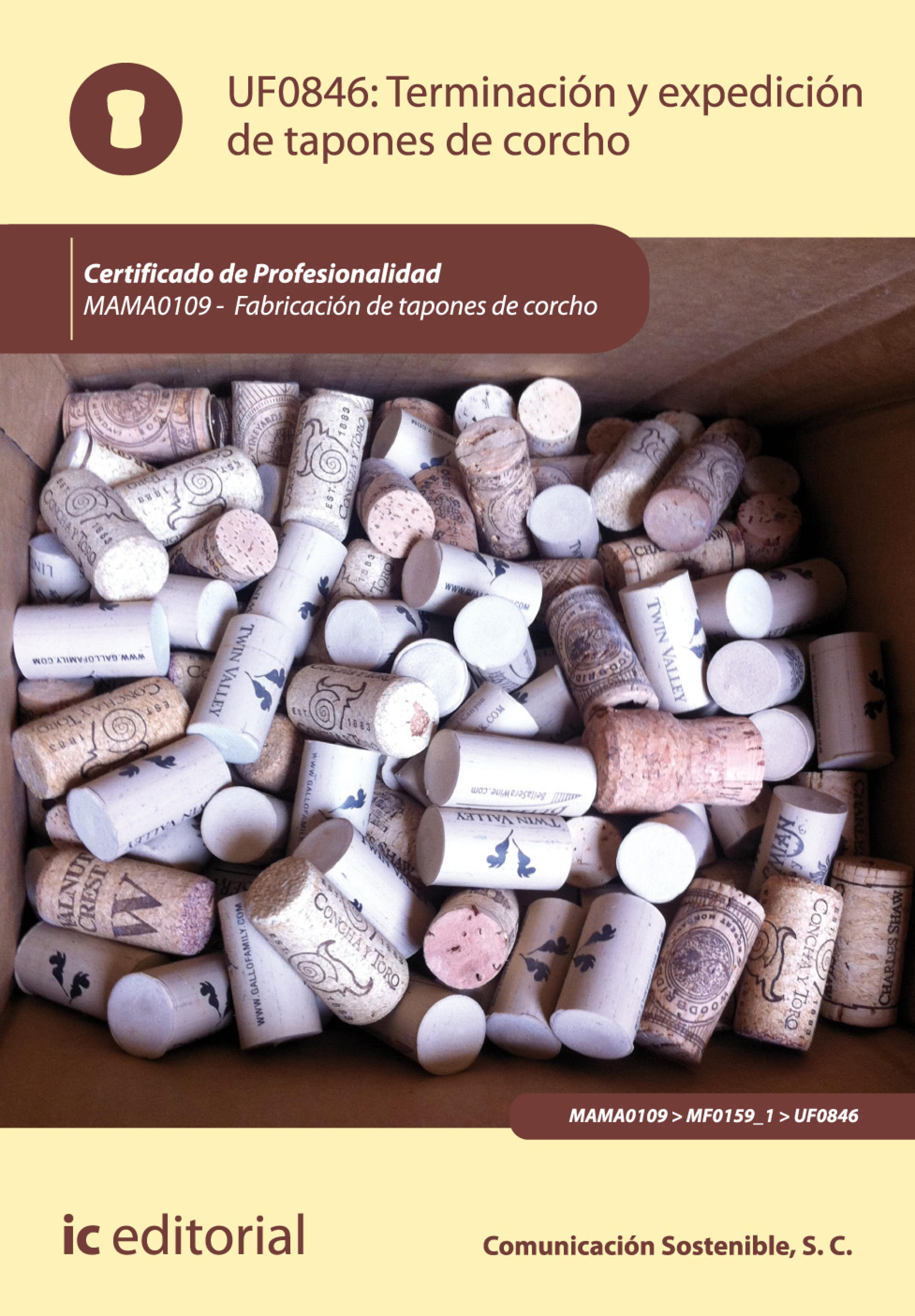 Обложка книги «Terminación y expedición de tapones de corcho. MAMA0109»
