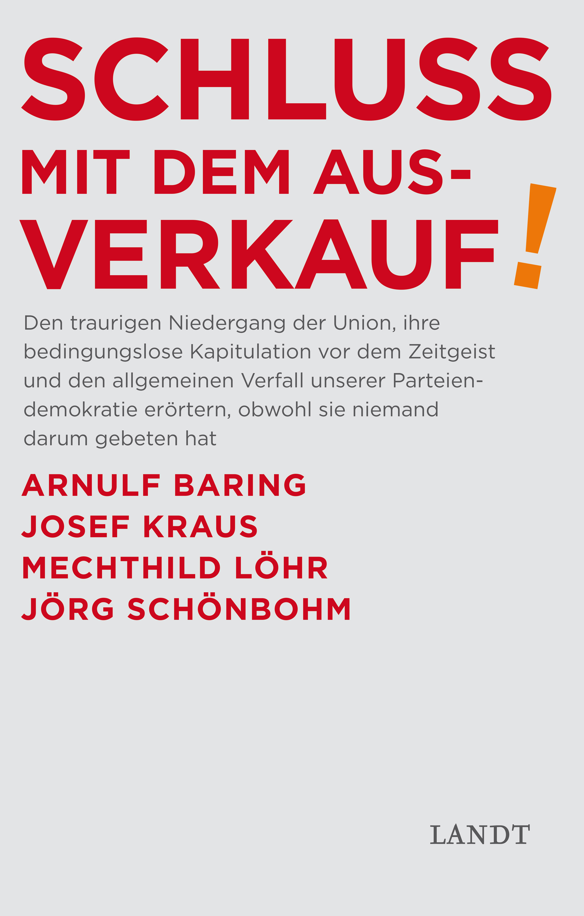 Обложка книги «Schluss mit dem Ausverkauf»