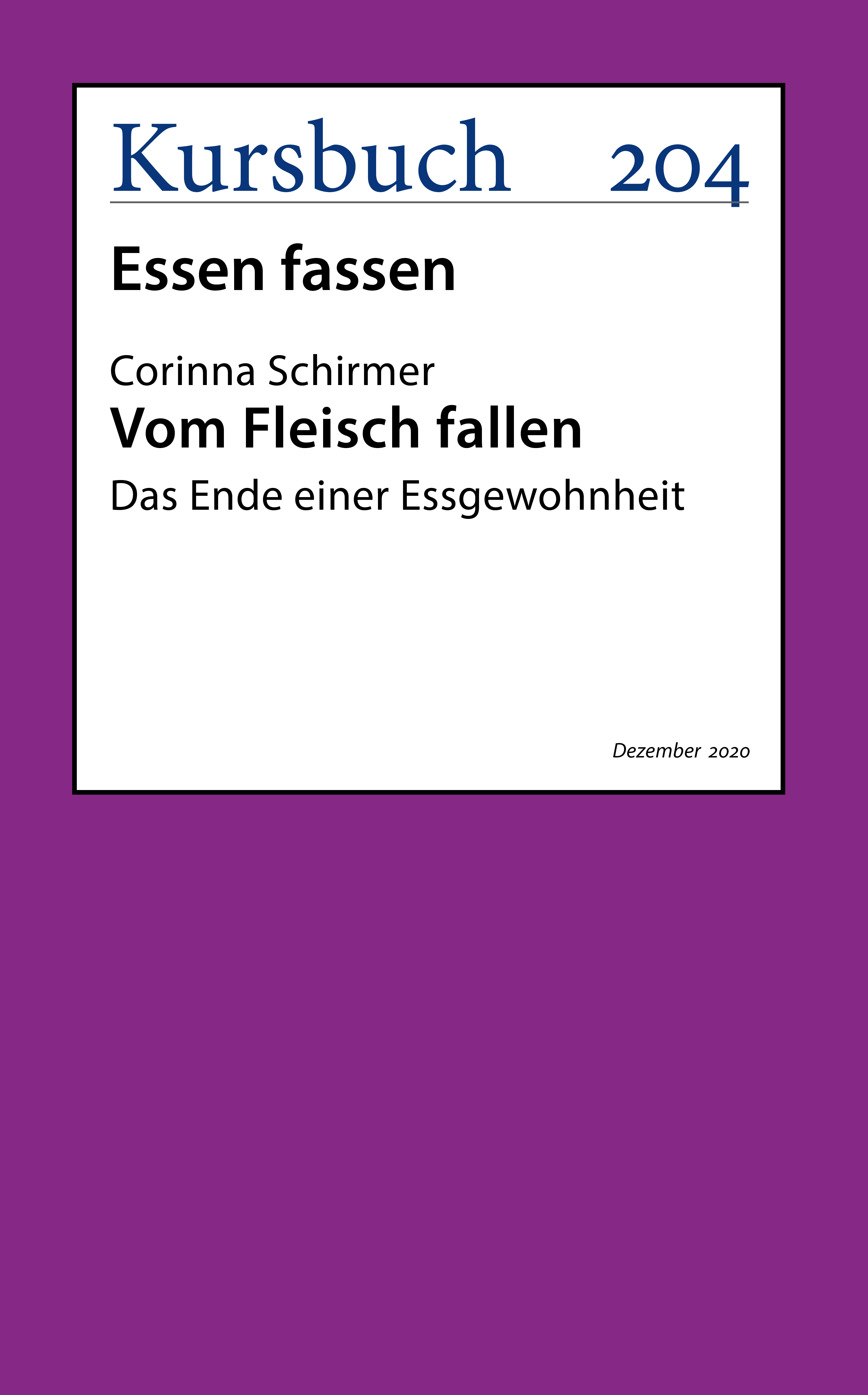 Обложка книги «Vom Fleisch fallen.»