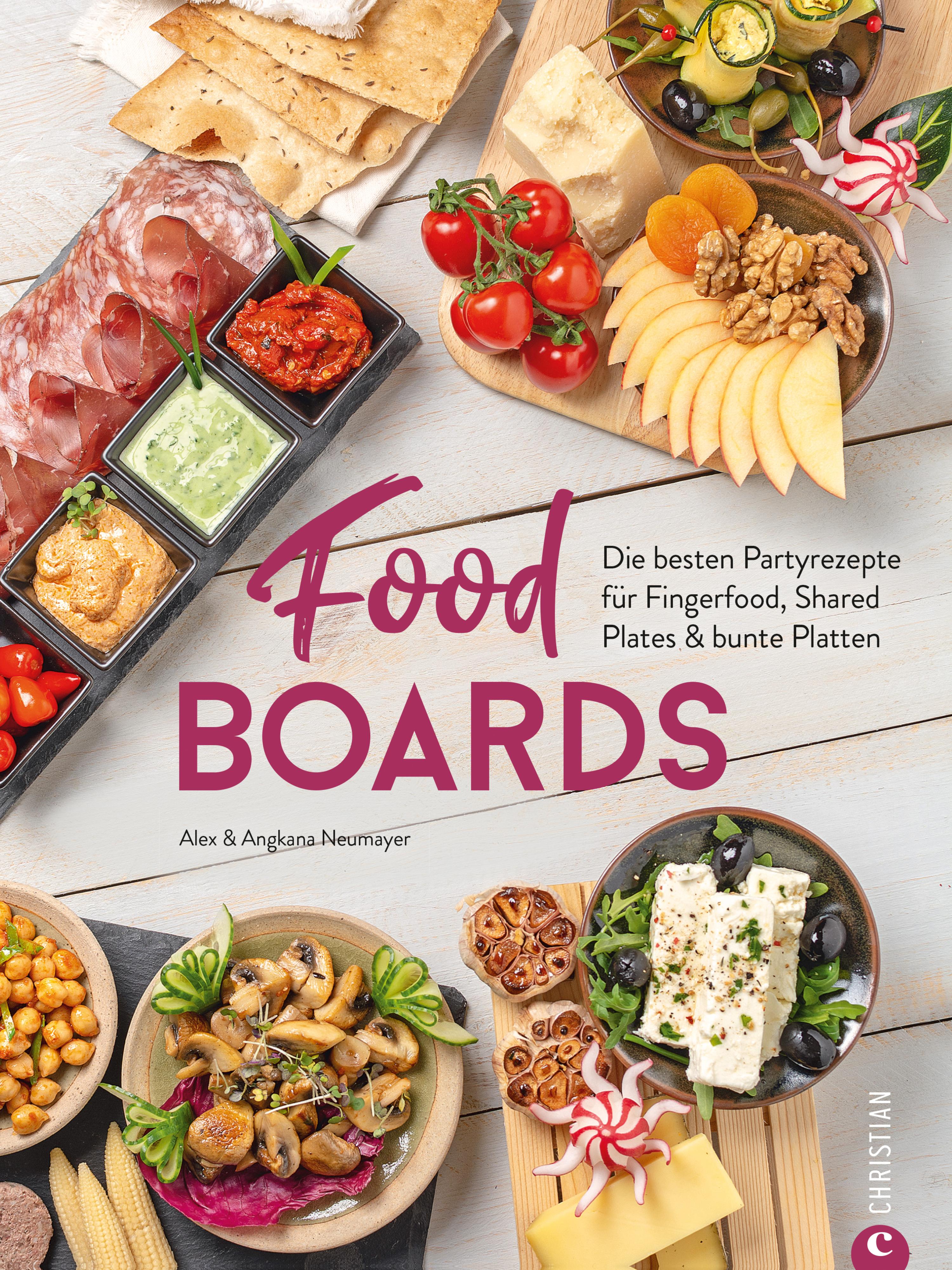 Обложка книги «Trend-Kochbuch: Food Boards - Die besten Partyrezepte für Fingerfood, Shared Plates und bunte Platten.»