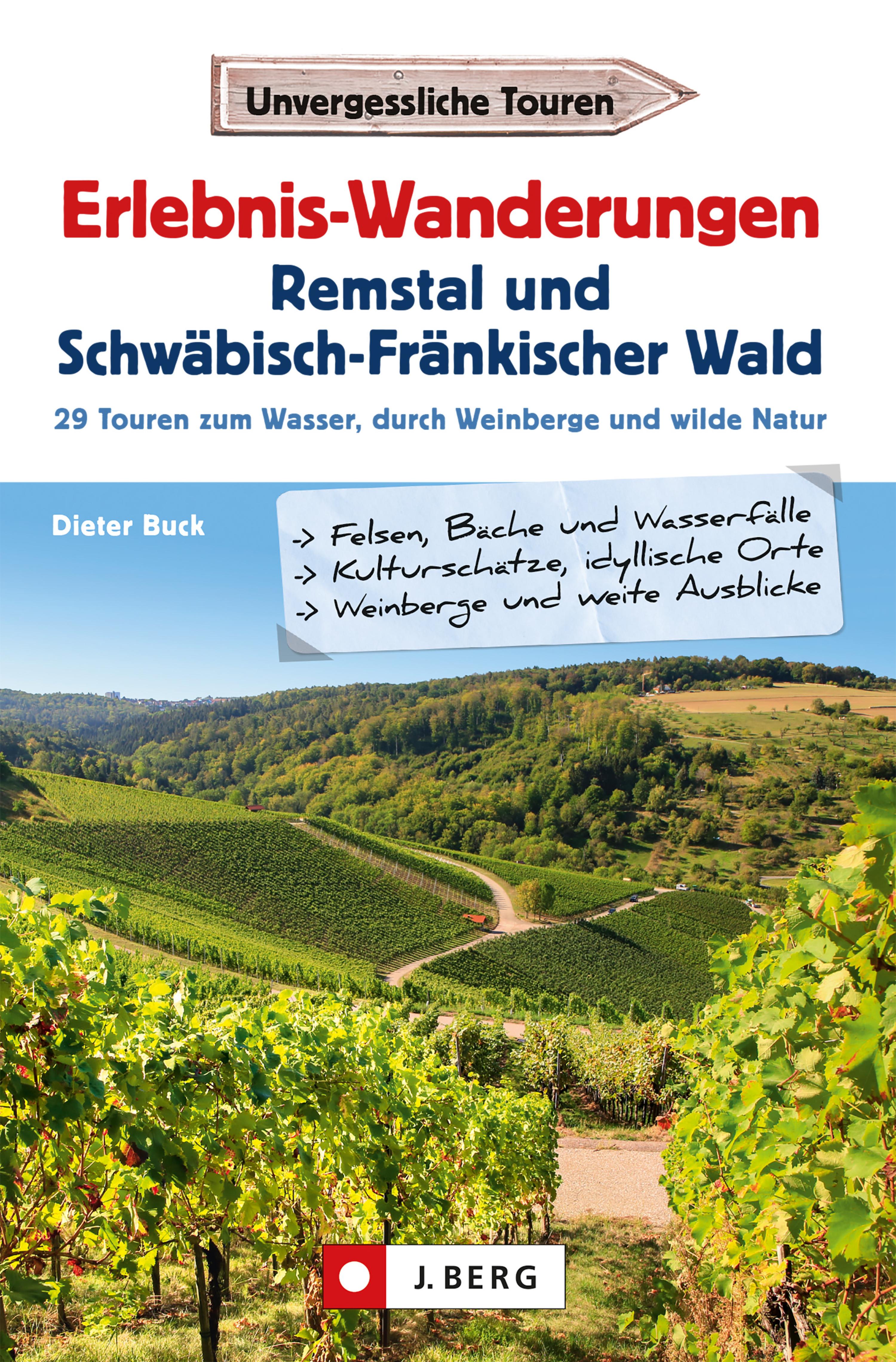 Обложка книги «Erlebnis-Wanderungen Remstal und Schwäbisch-Fränkischer Wald»