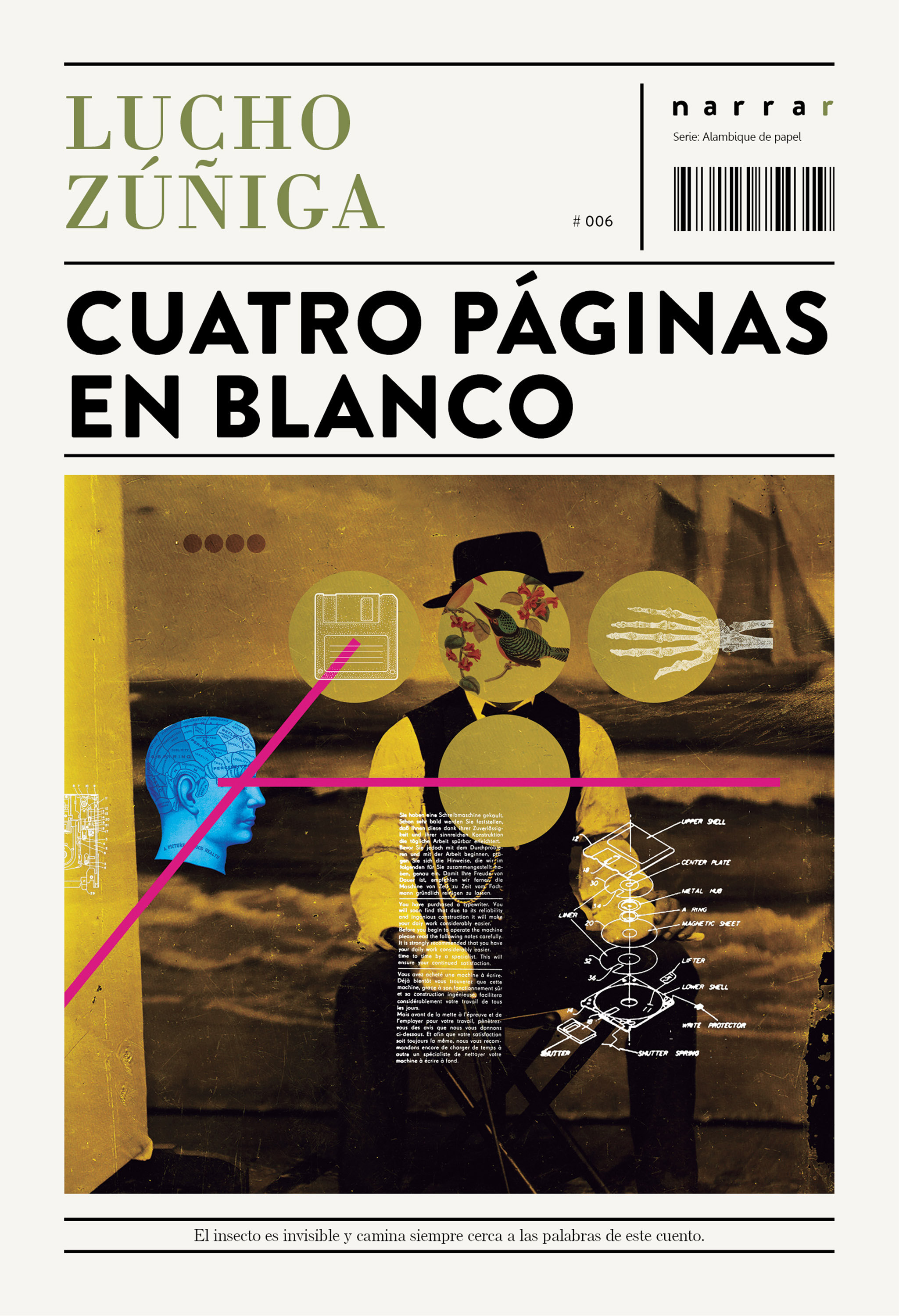 Обложка книги «Cuatro páginas en blanco»