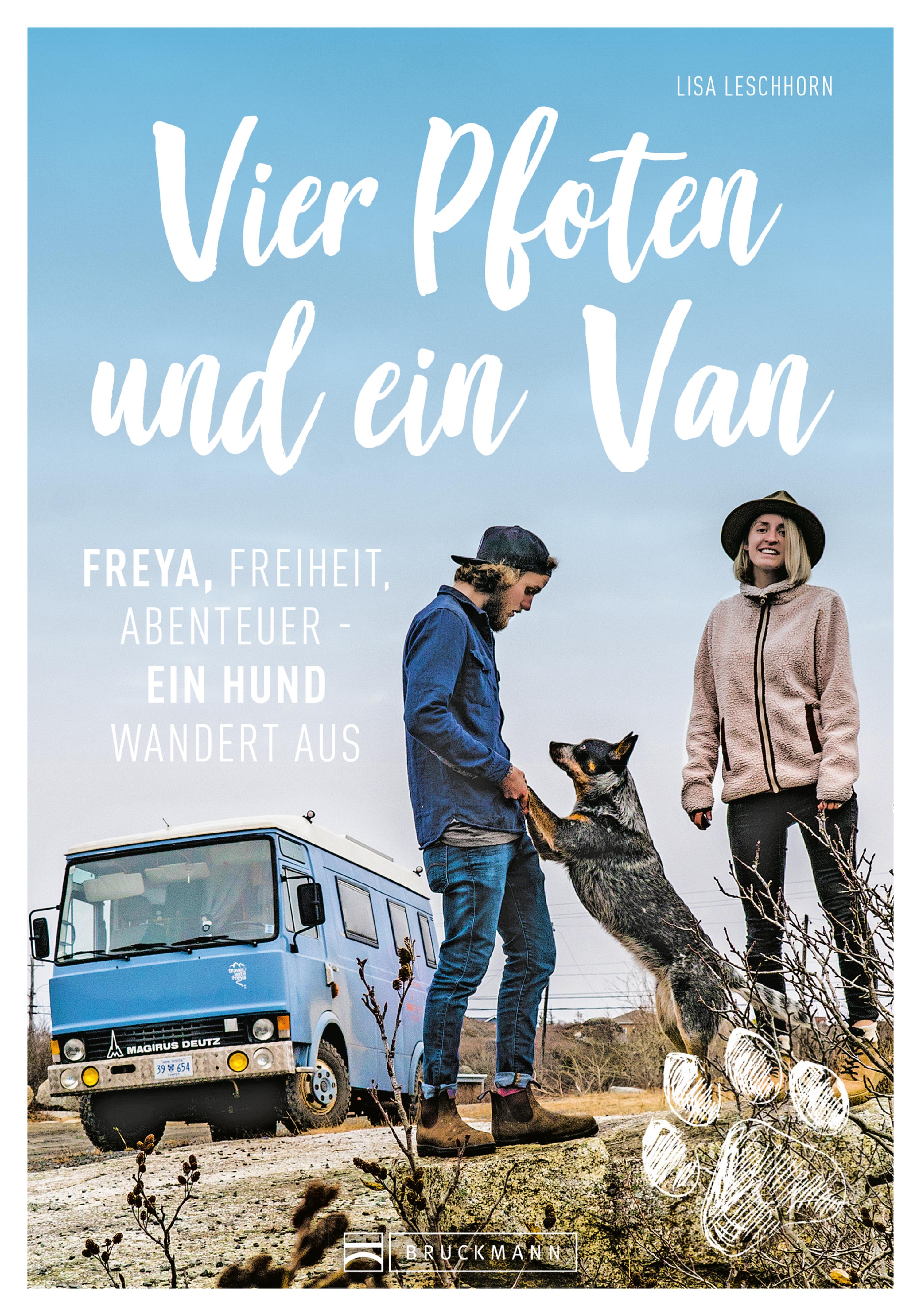 Обложка книги «Vier Pfoten und ein Van»