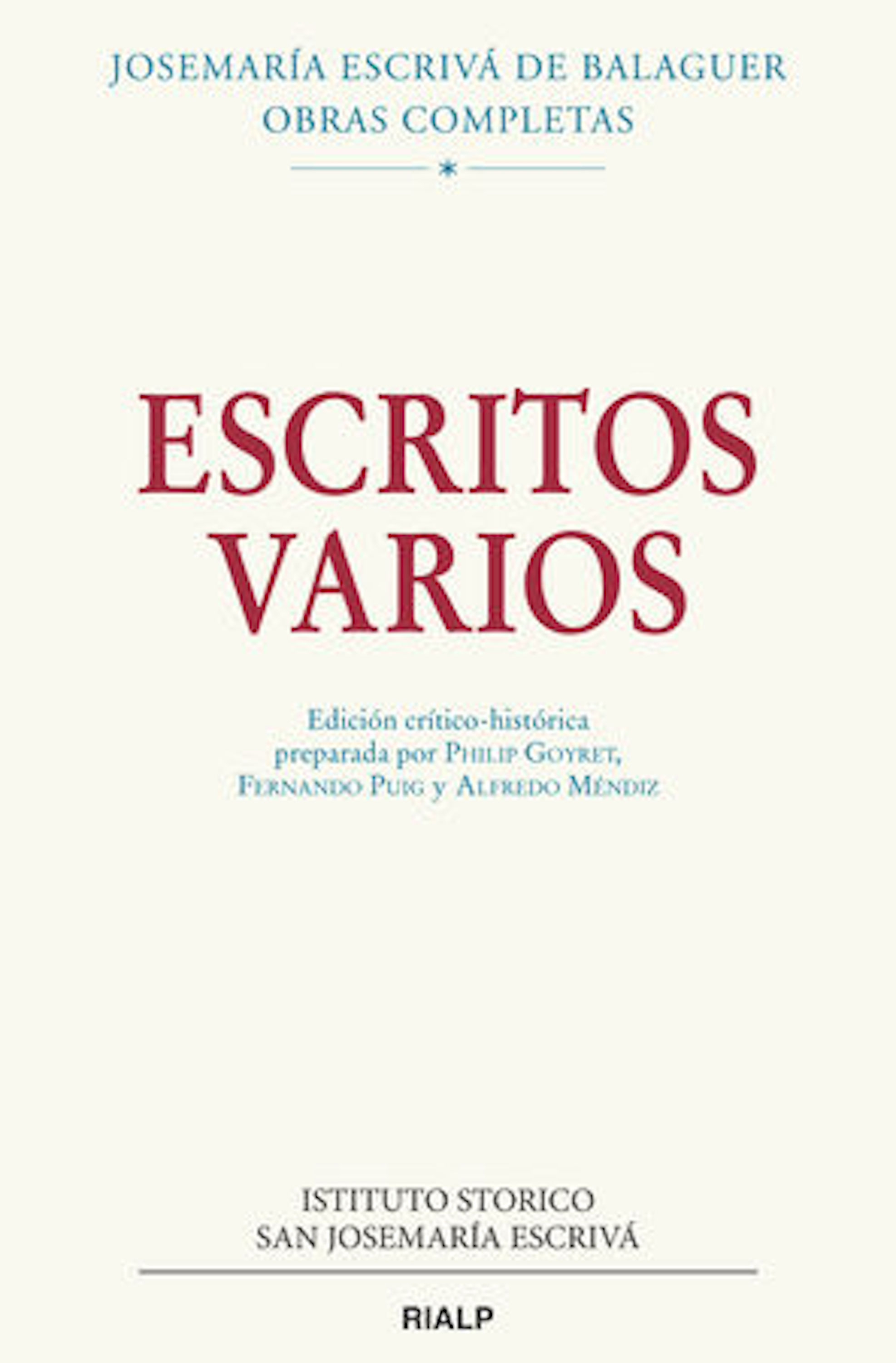 Обложка книги «Escritos varios (1927-1974). Edición crítico-histórica»